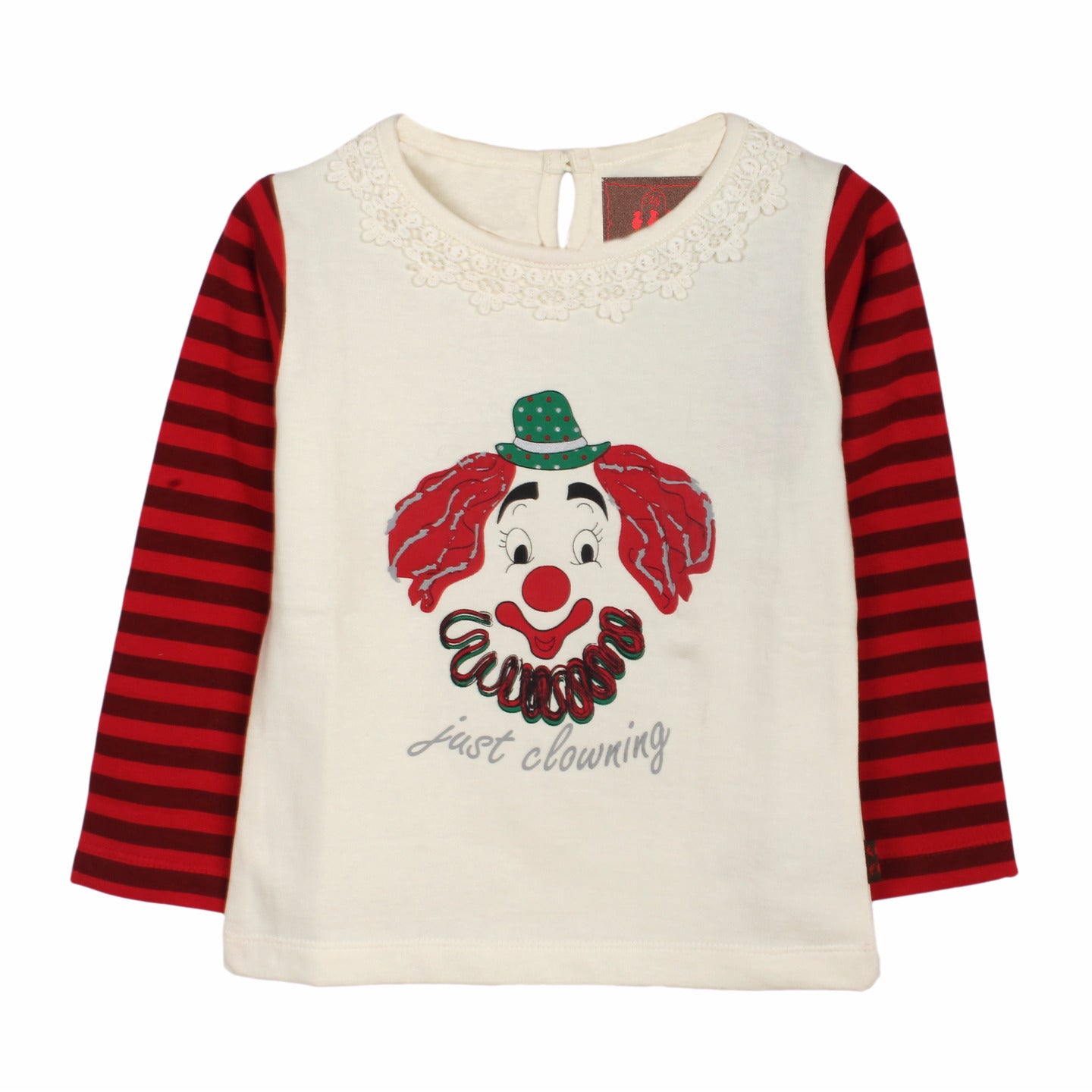 Printed Baby T-shirt Clown Tee
