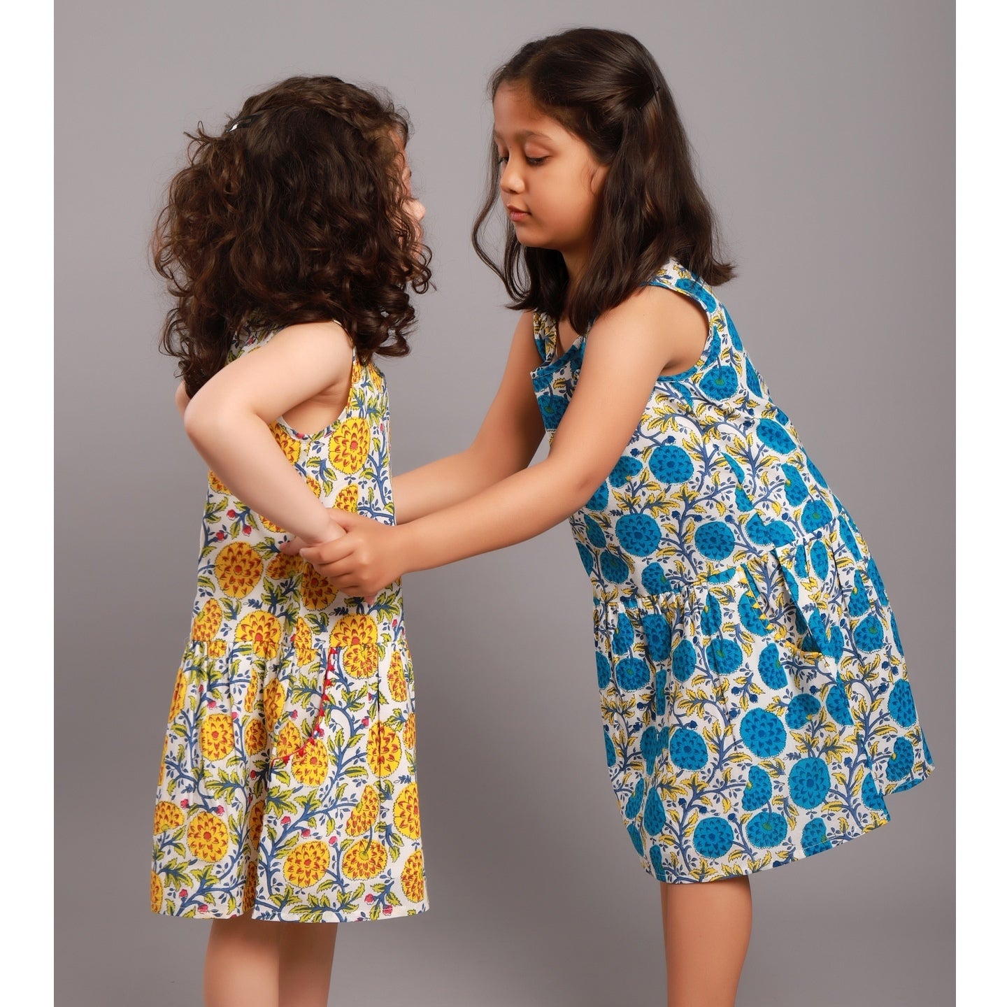 Lola Girls Dress Marigold Yellow