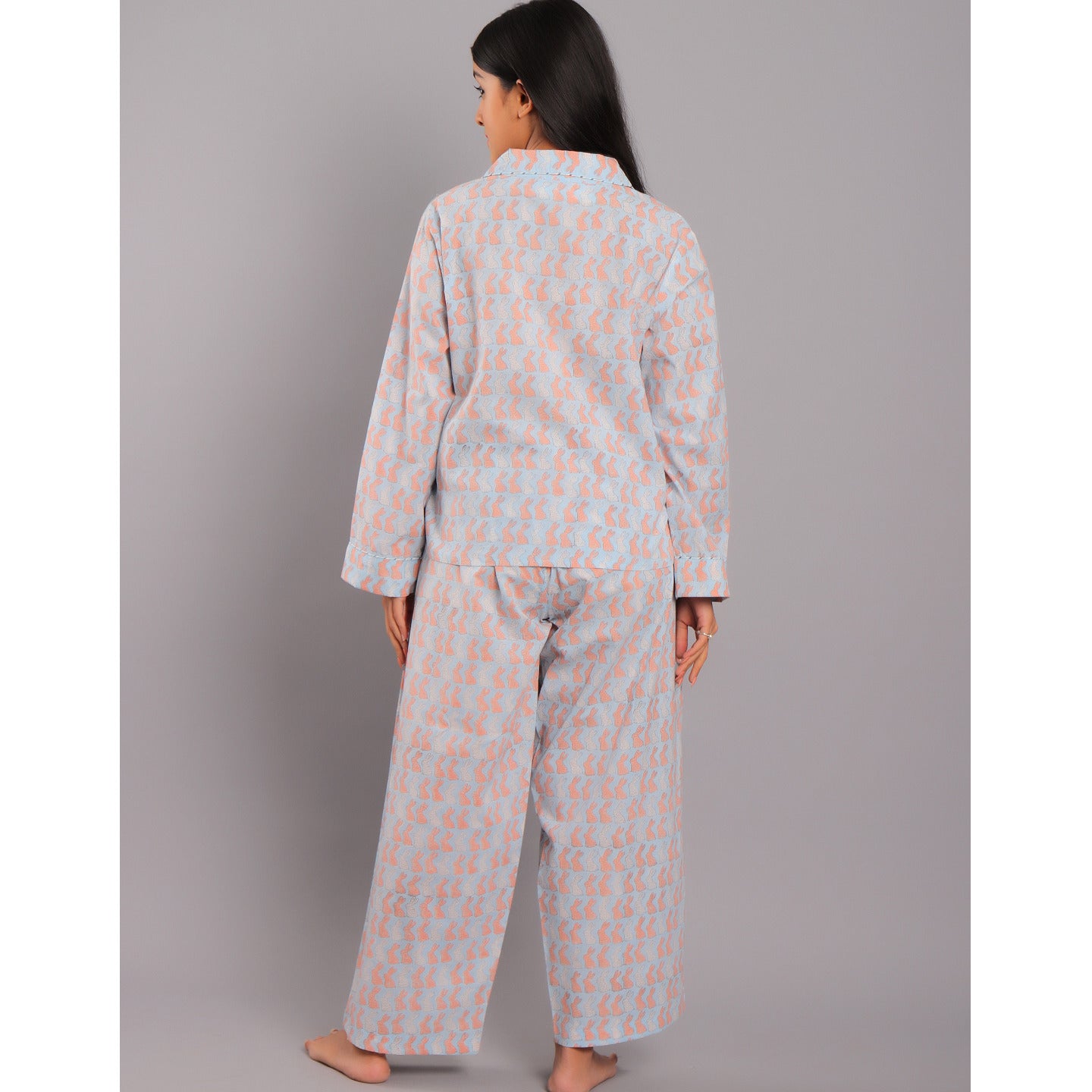 Bunny Night Suit PJ Set Blue