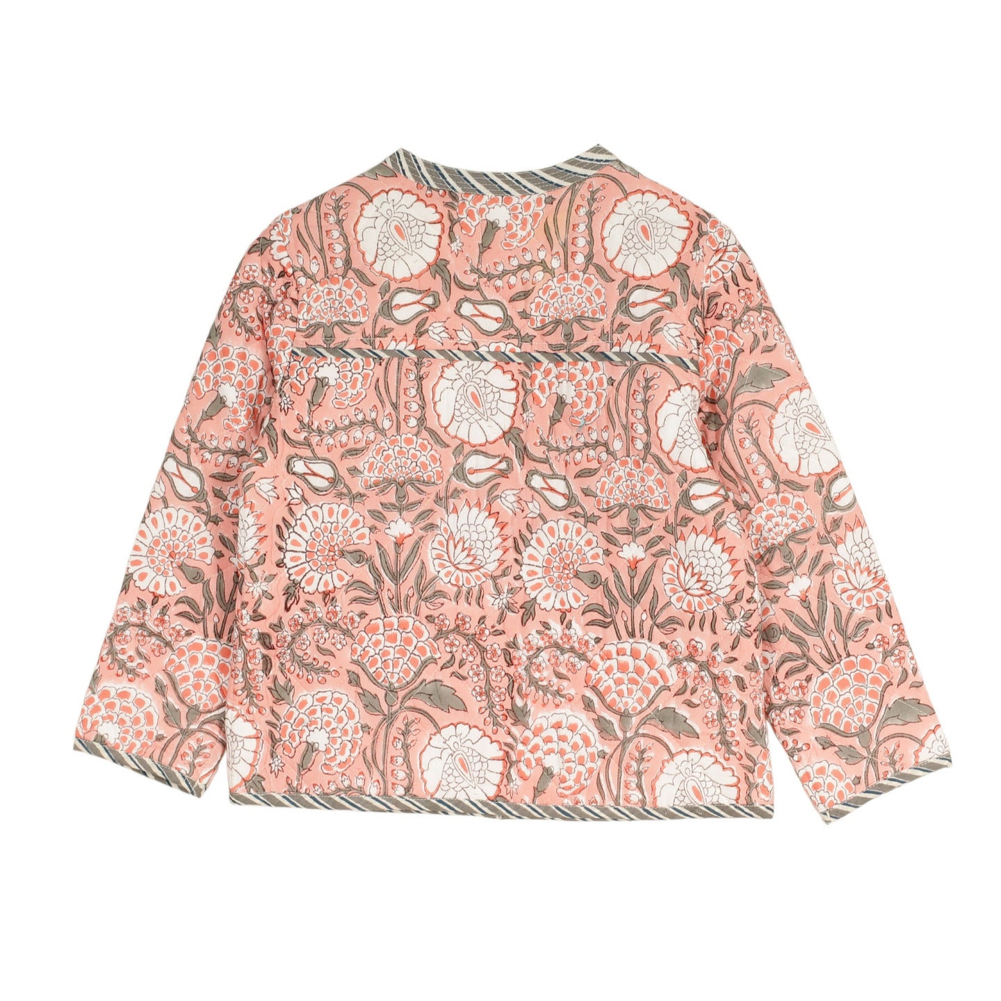 Quilted Reversible Jacket Peach