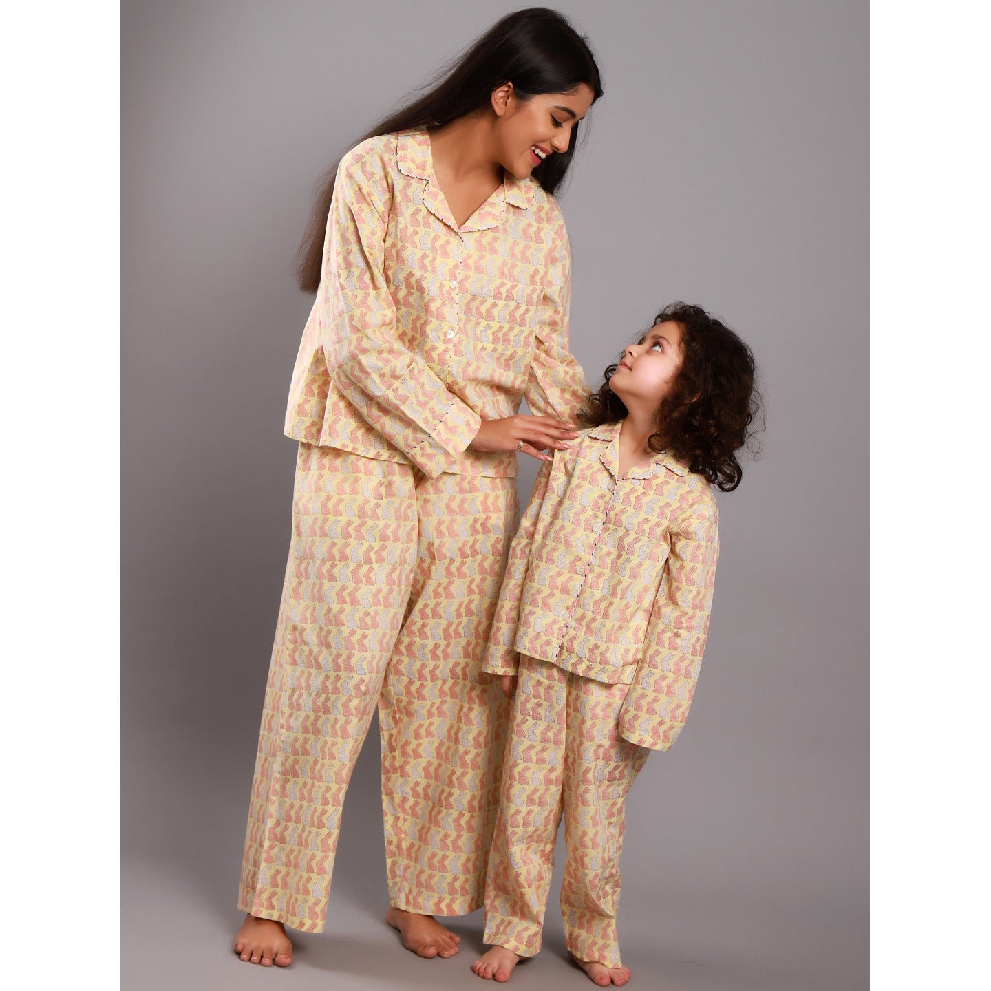 Bunny Night Suit PJ Set Yellow