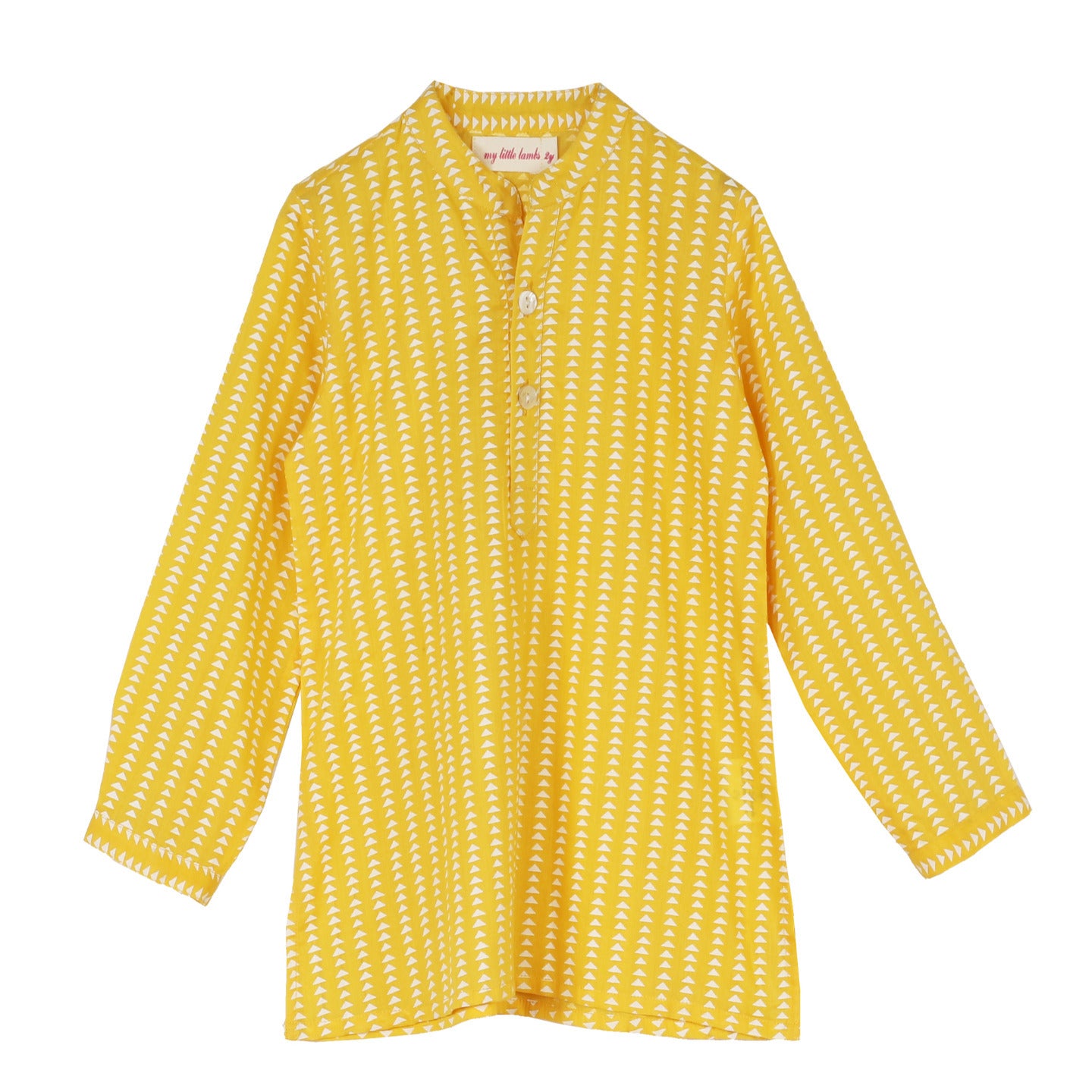 Yellow Trai Boy's Kurta
