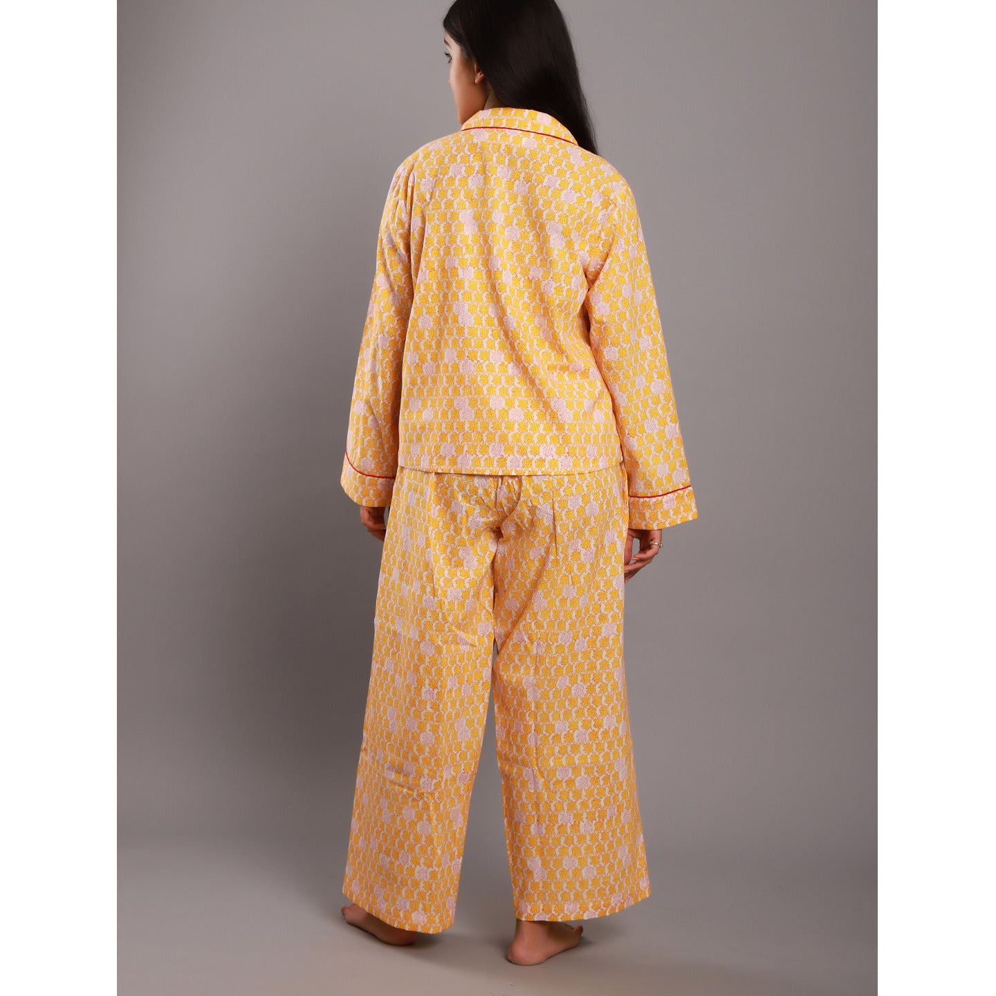 Tortoise Night Suit PJ Set Yellow