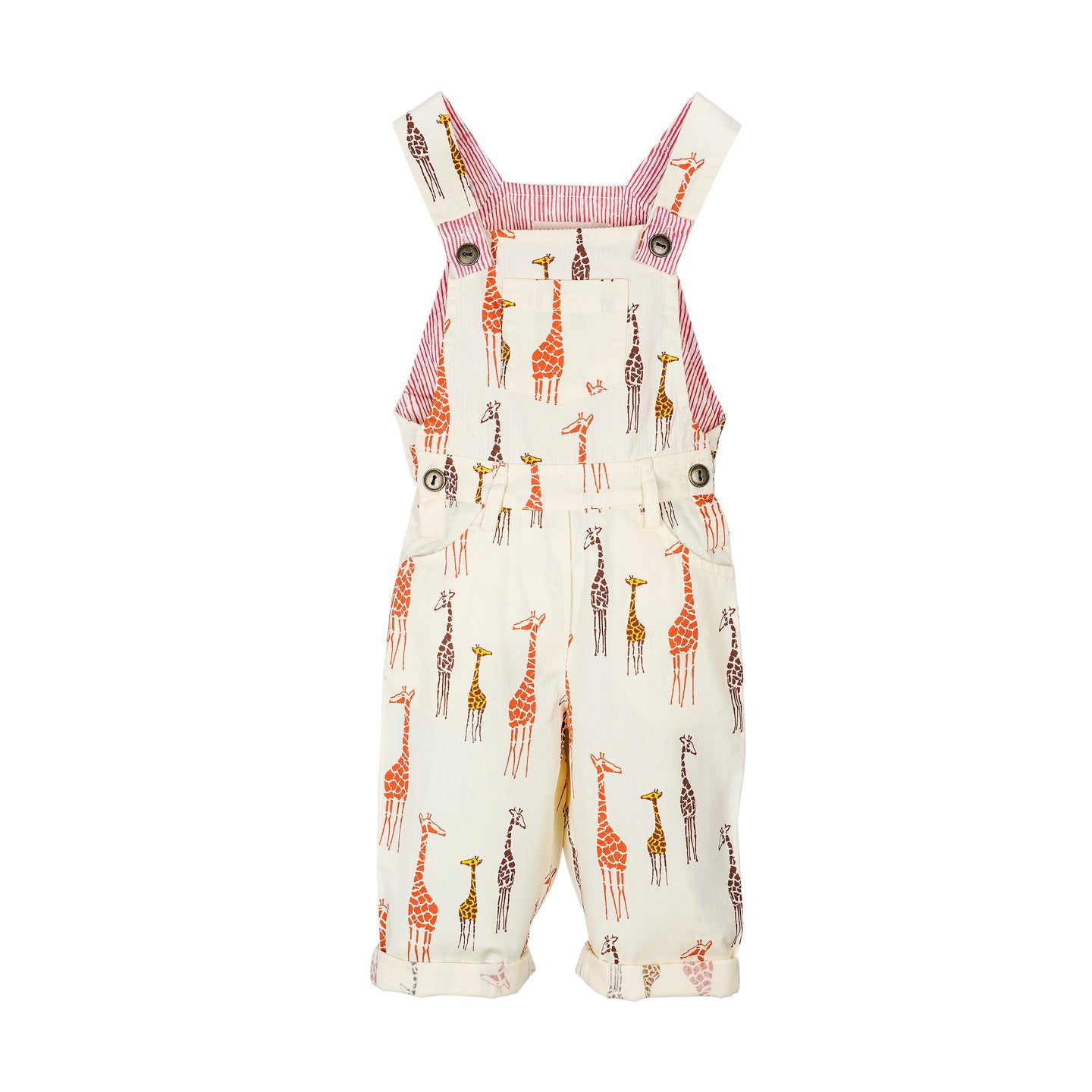 Printed Twill Dungree Giraffe Beige