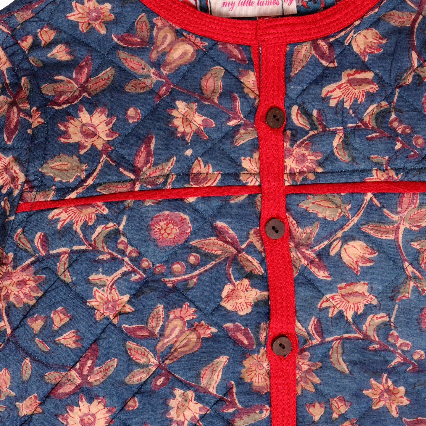 Quilted Reversible Jacket Teal Jaal