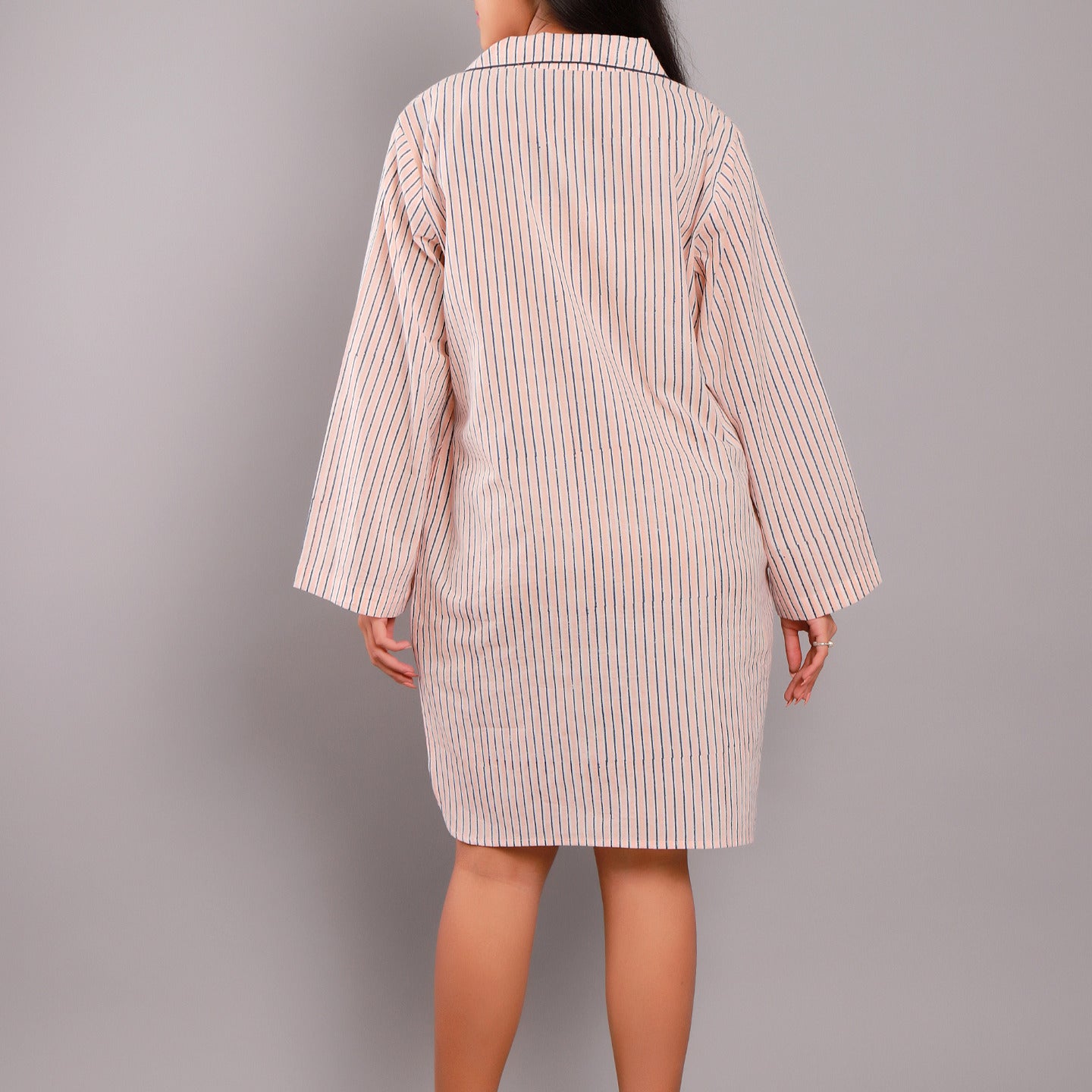 Striped Night Shirt Pink