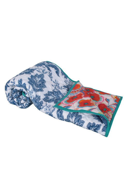 Crib Quilt Bird Print 100 x 150 cms