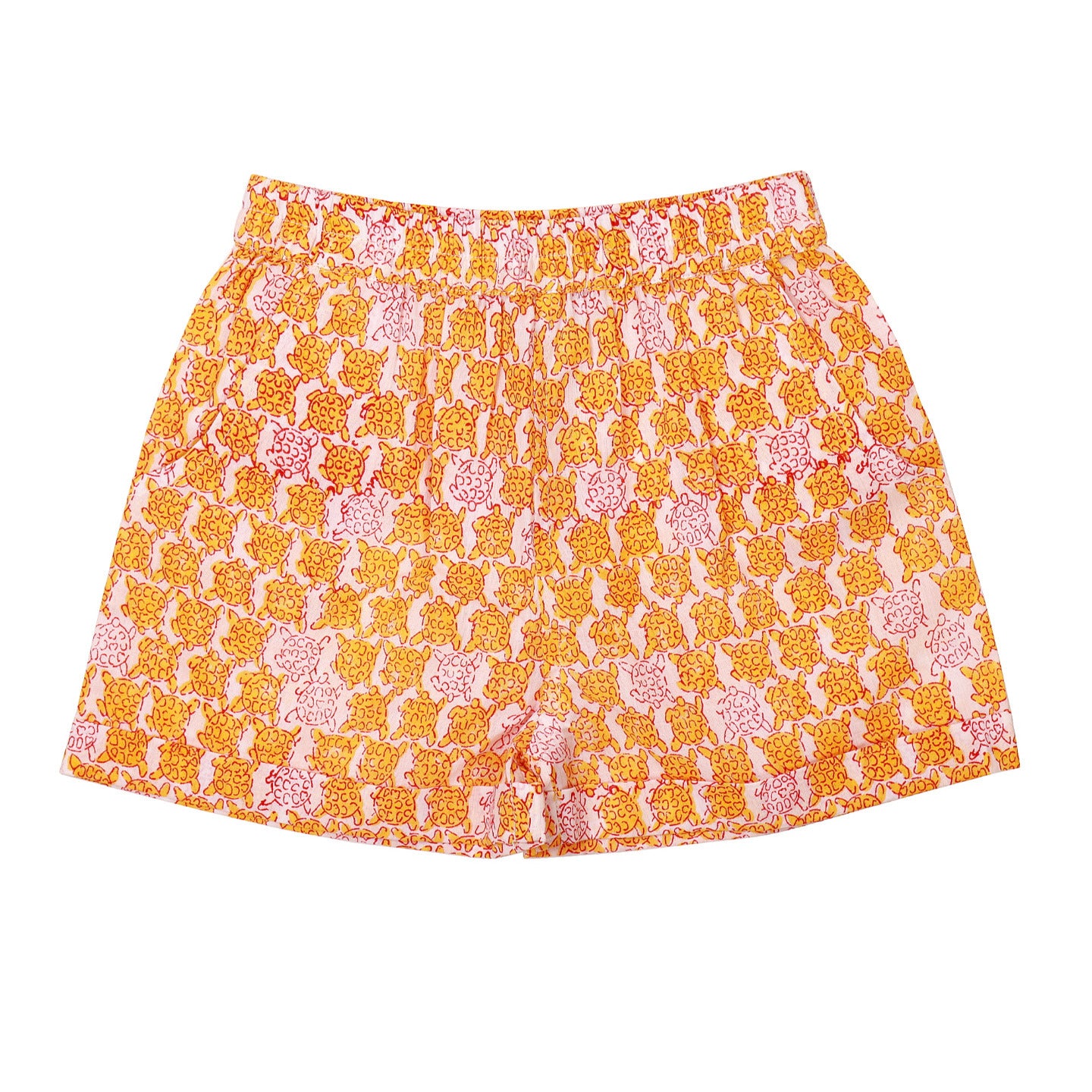 Block Printed Baby Clothing Set Sea Turtle Yellow