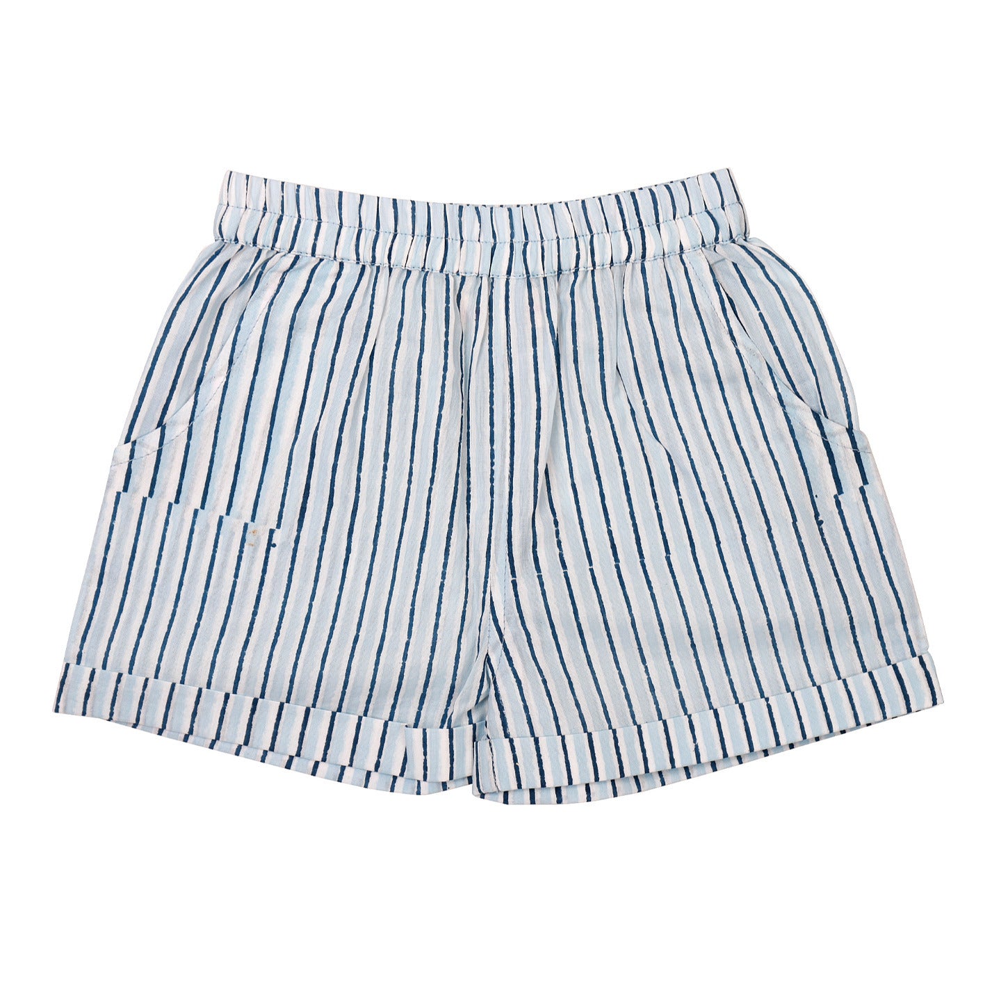 Block Printed Baby Clothing Set Bunny Blue