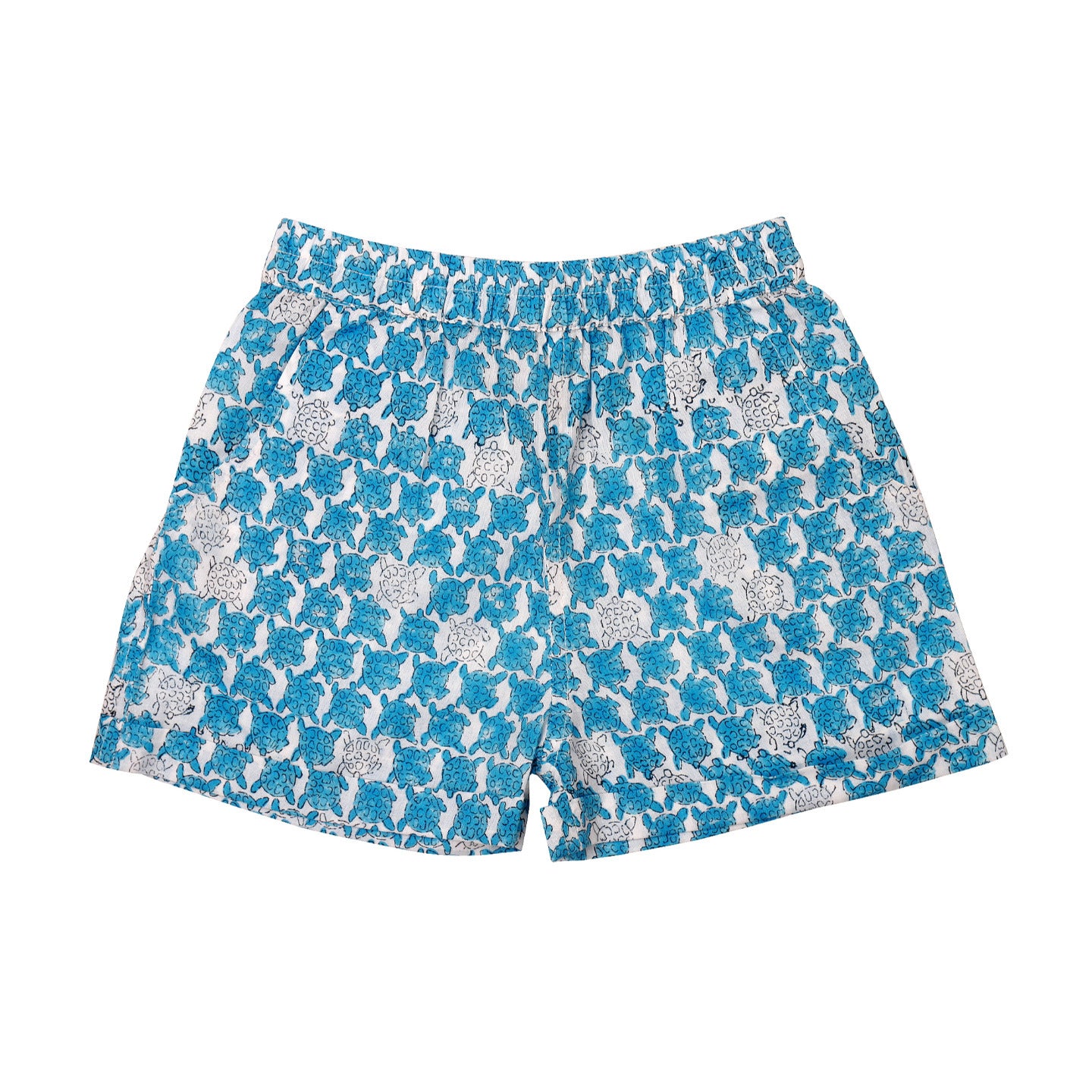 Block Printed Baby Clothing Set Sea Turtle Blue