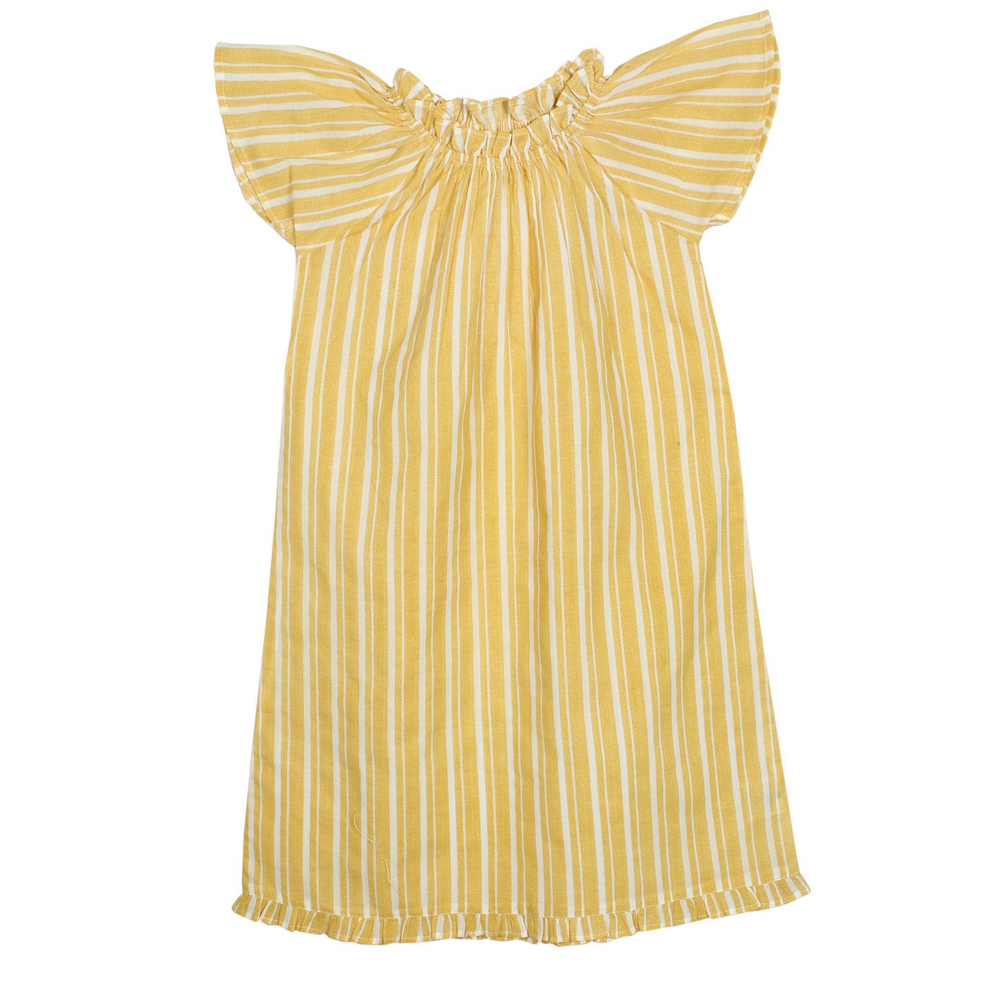 Girl's Cotton Night Dress ZZ Yellow