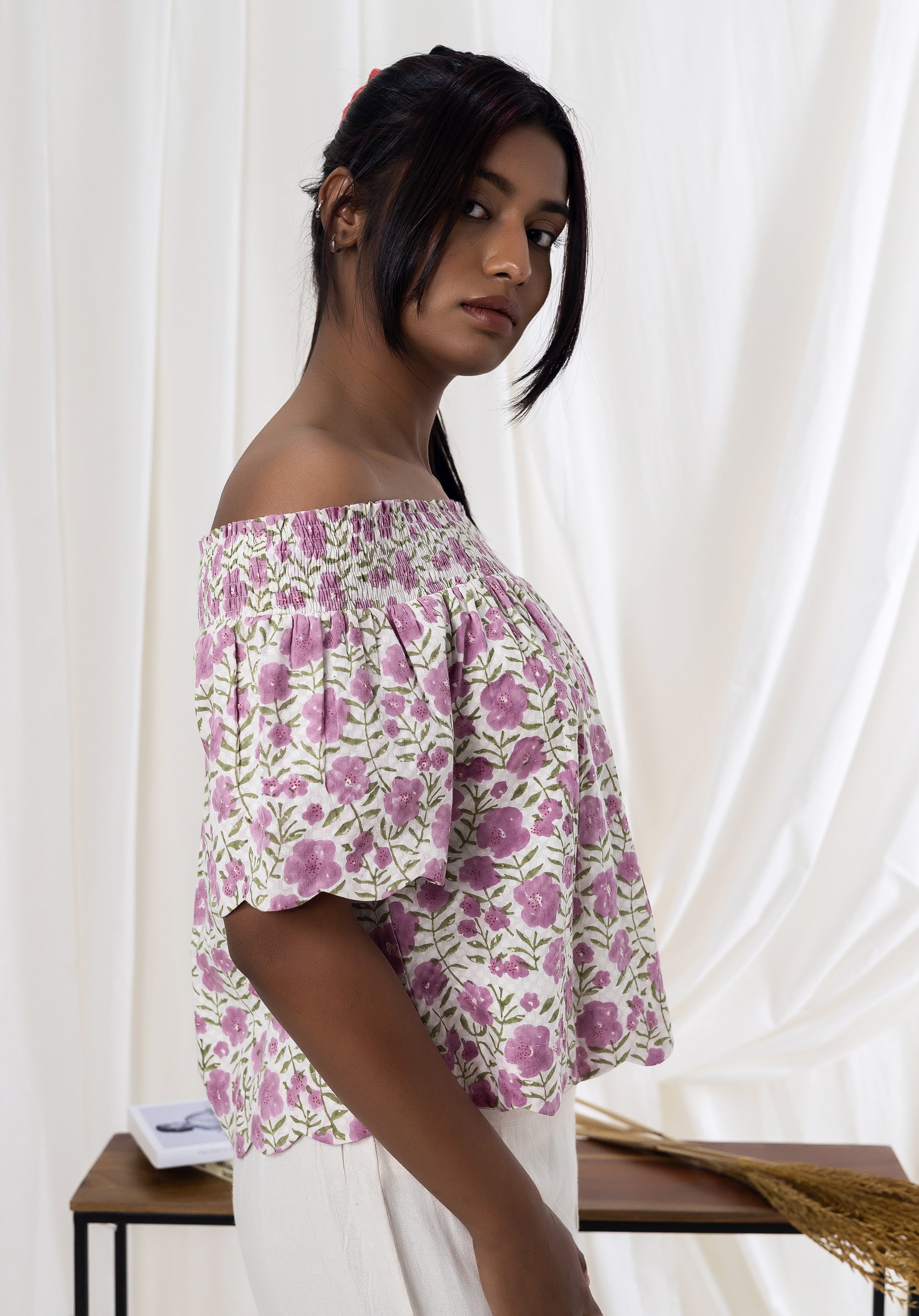 Rosia Top Floral Pink