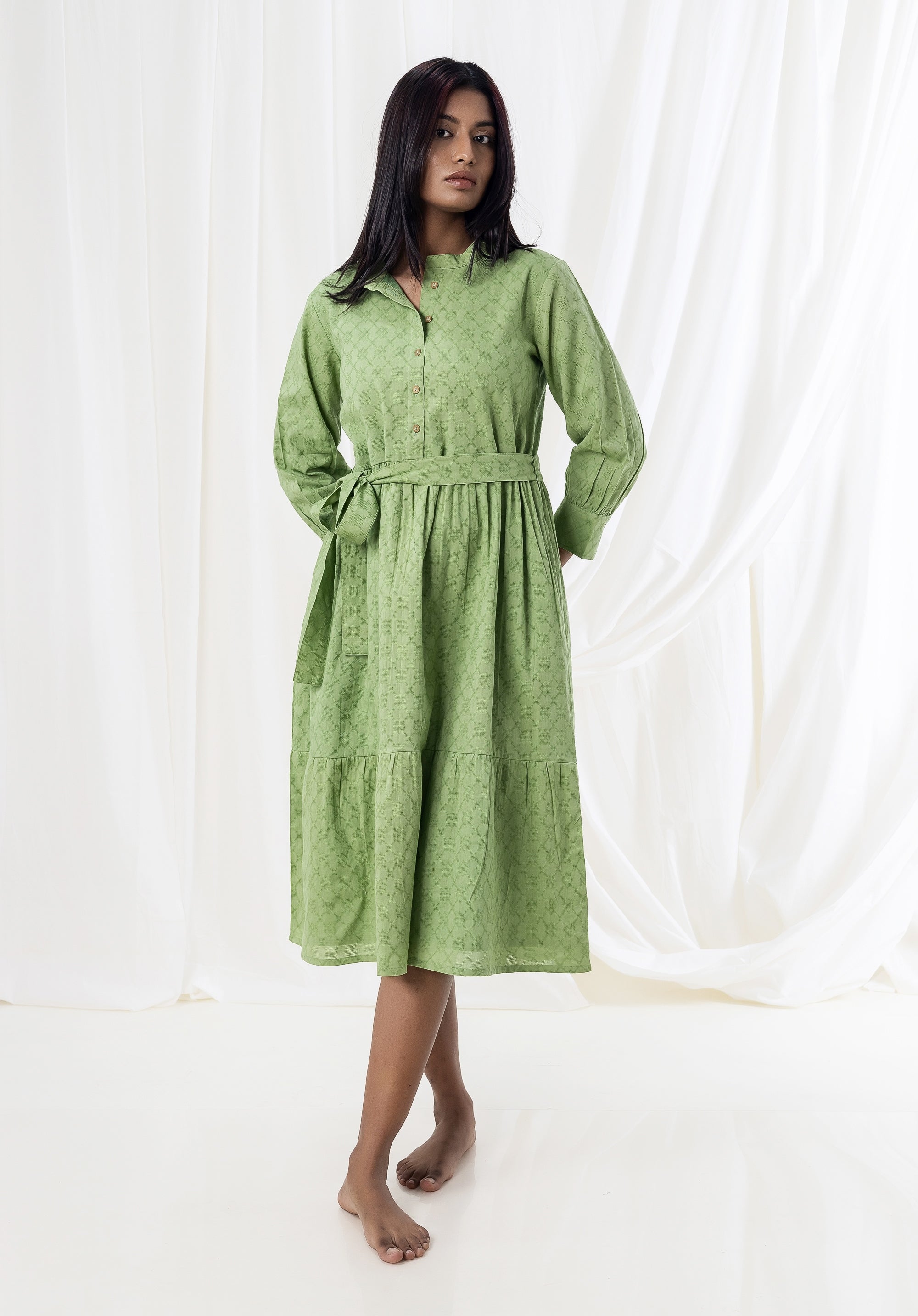 Women Cotton dress Fiona Green