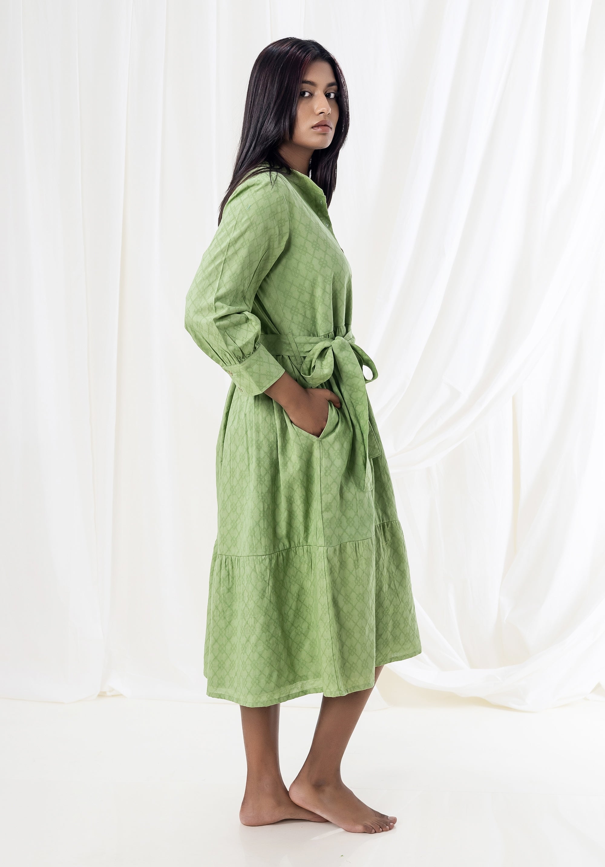 Women Cotton dress Fiona Green