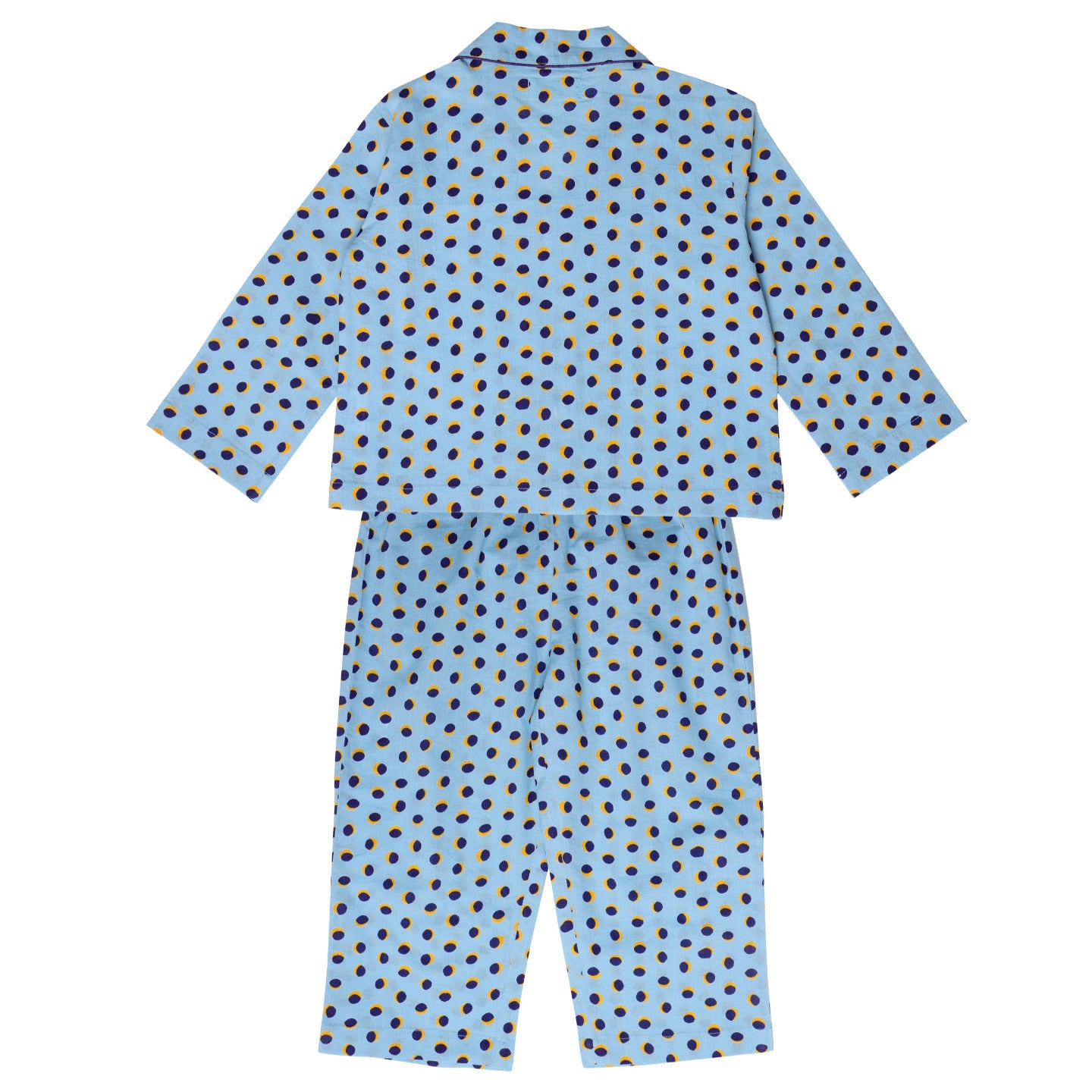 Printed Unisex Night Suit Luna Blue