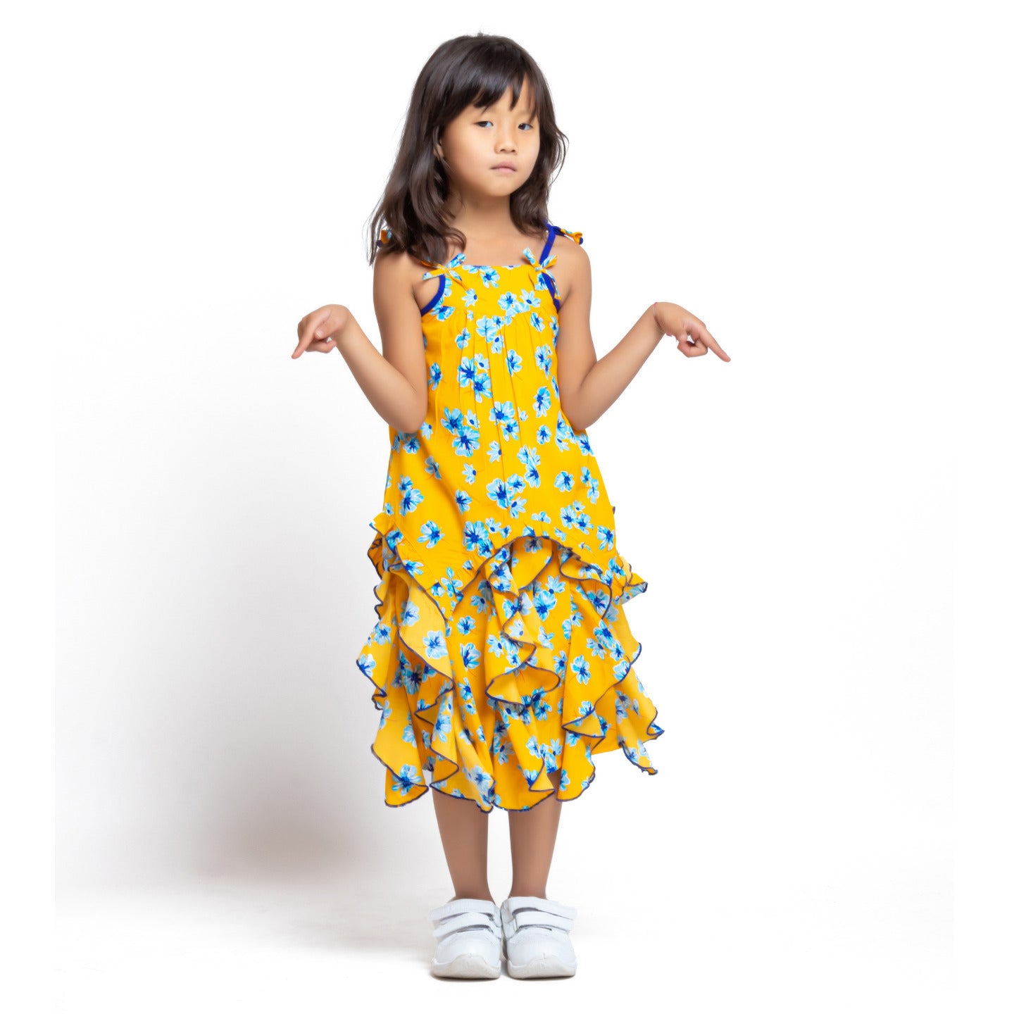 Mila Floral Coord Skirt Set Yellow