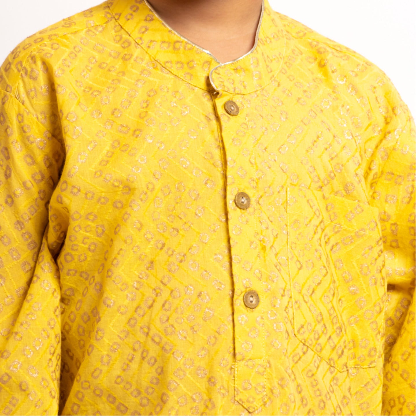 Boy's kurta Pyjama Set Yellow