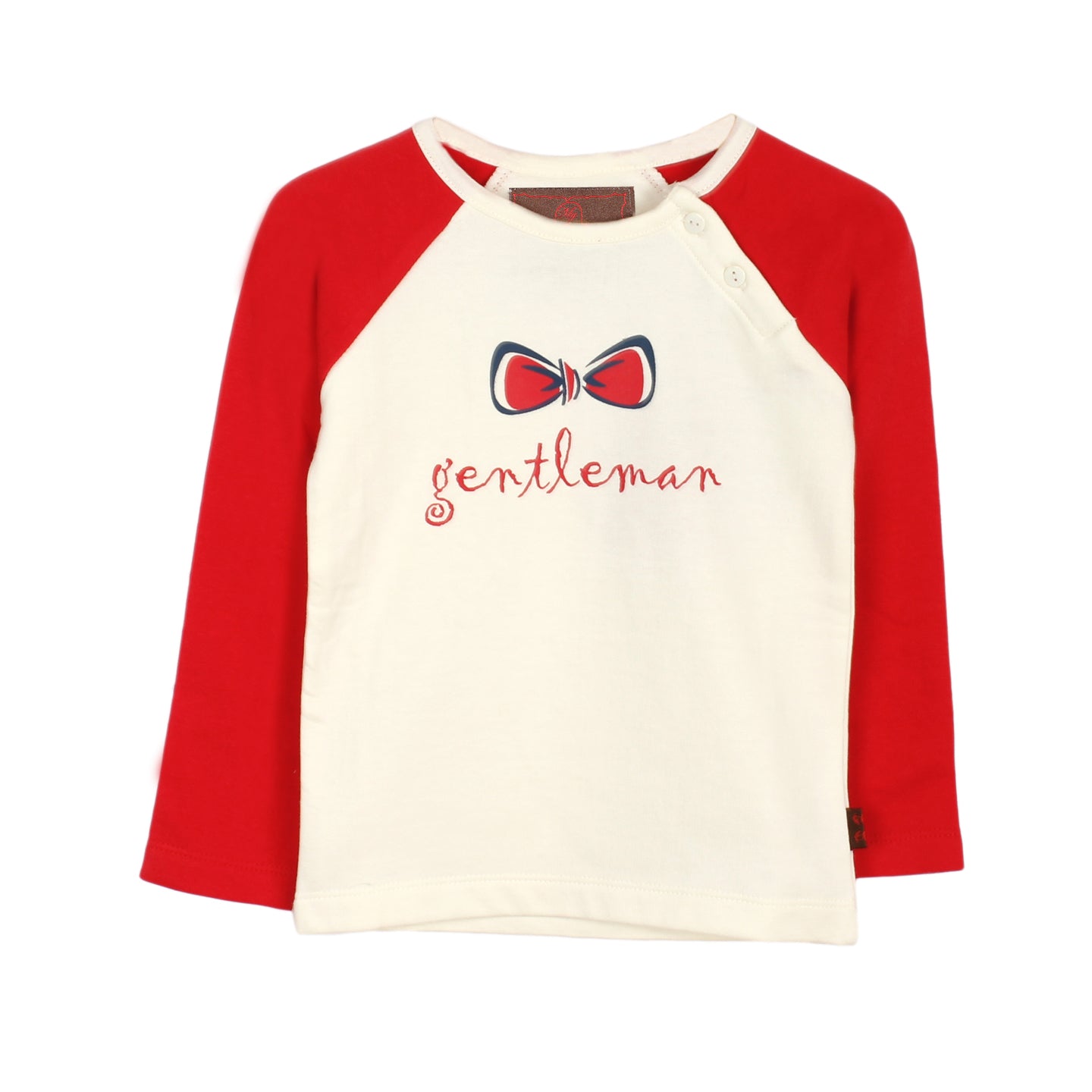 Printed Baby T-shirt Gentleman Red