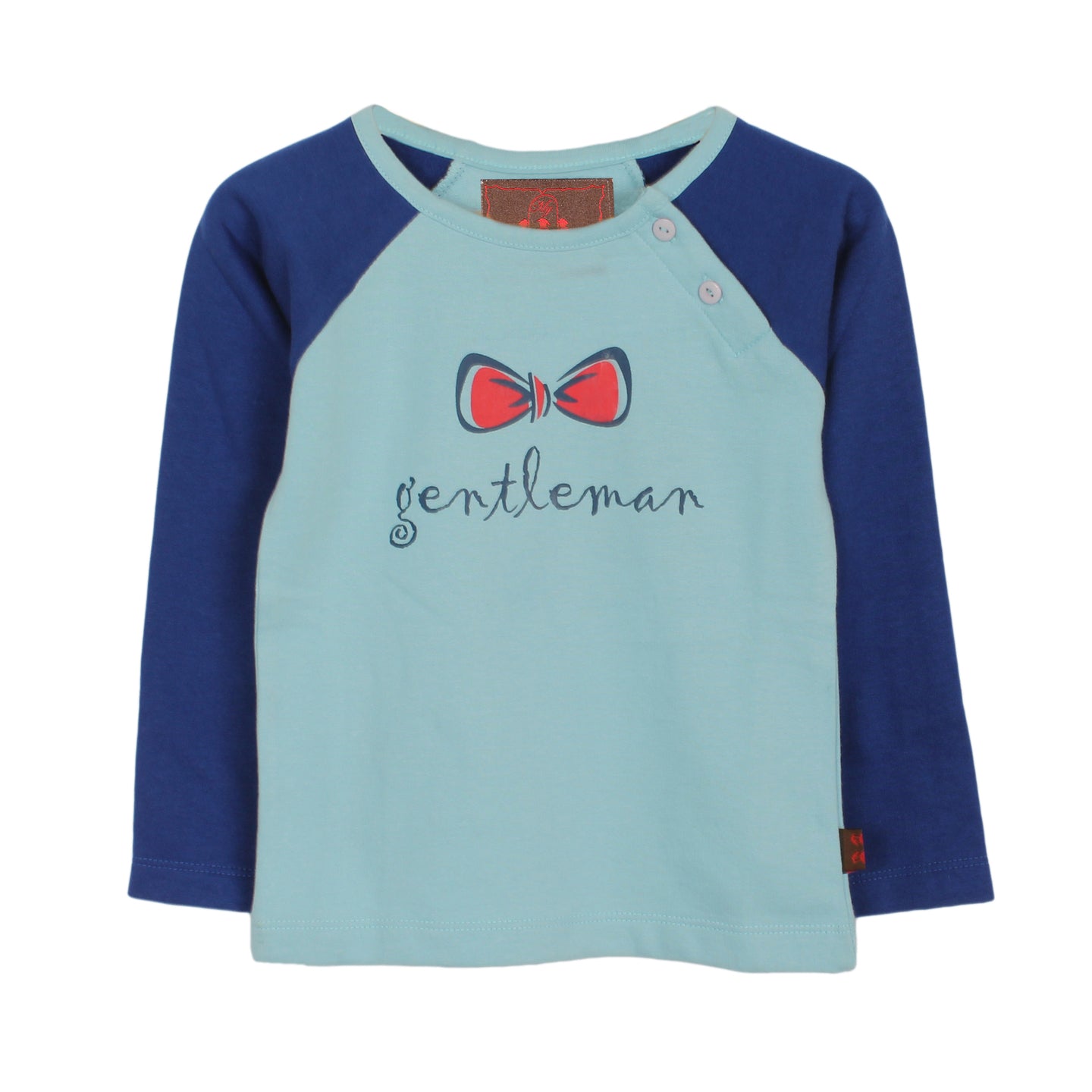 Printed Baby T-shirt Gentleman Blue