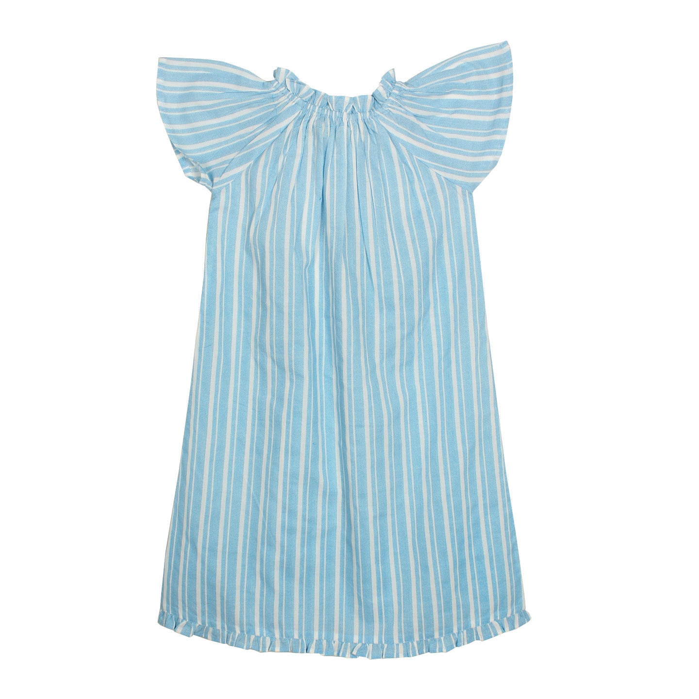 Girl's Cotton Night Dress ZZ blue