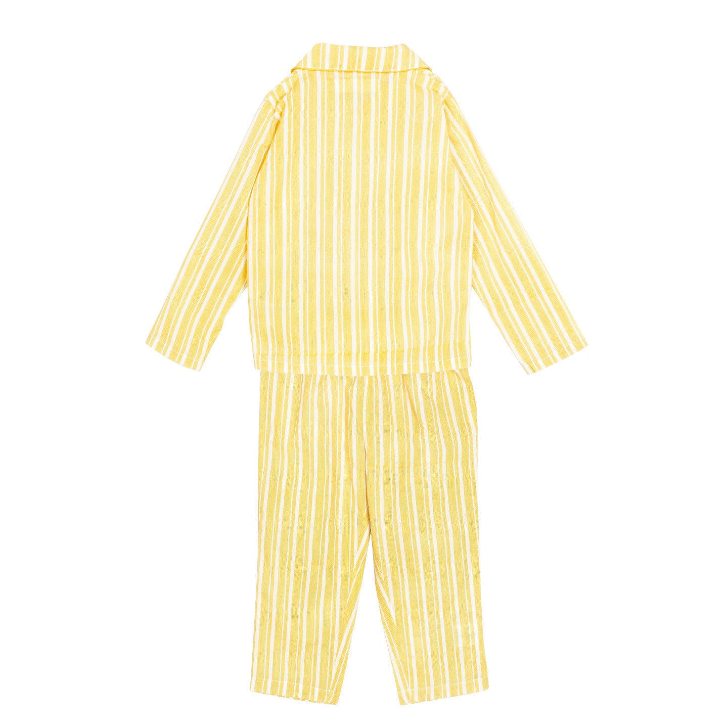 Printed unisex Night Suit Chevron Stripe Yellow