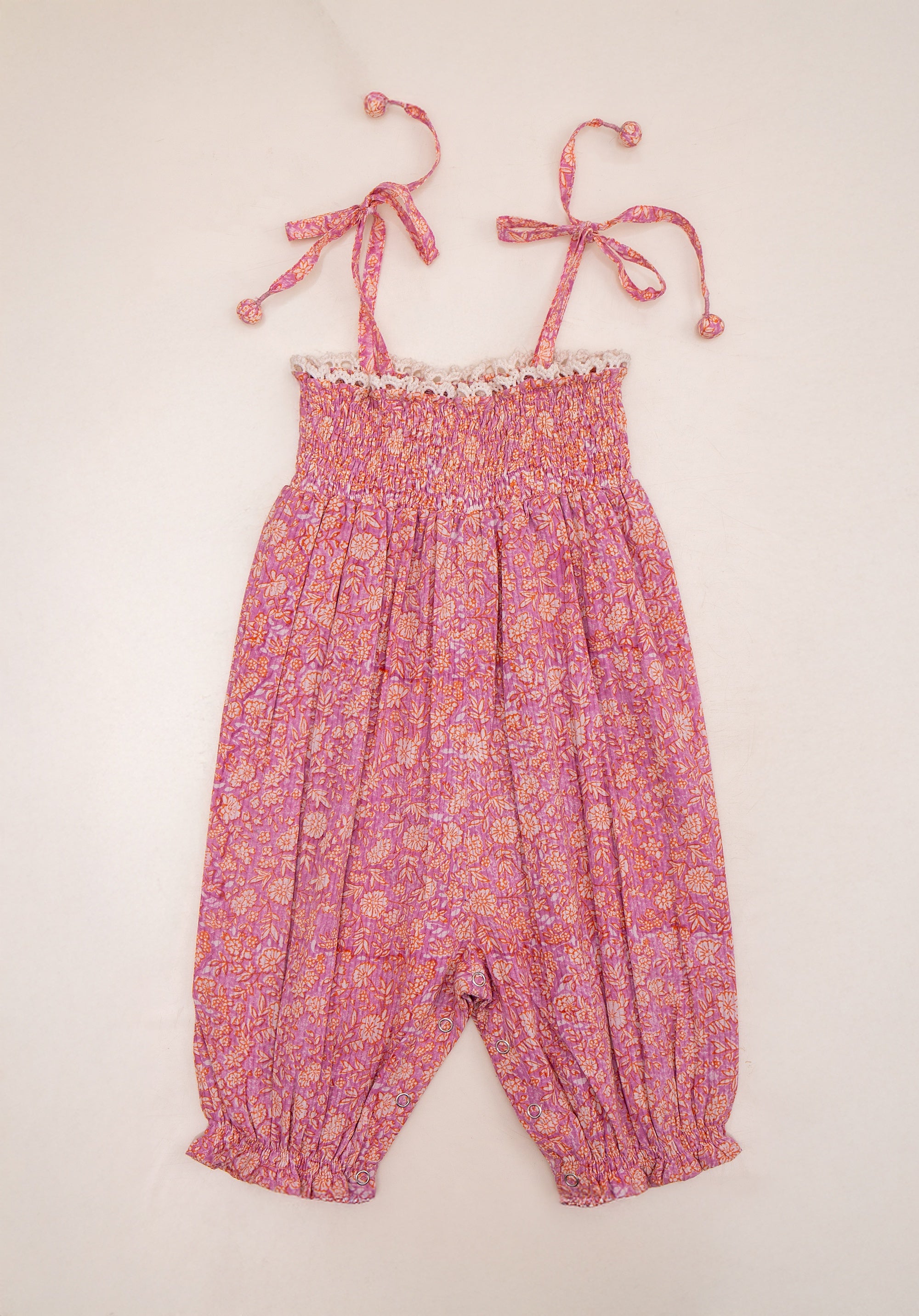 Gigi Romper Liberty Pink