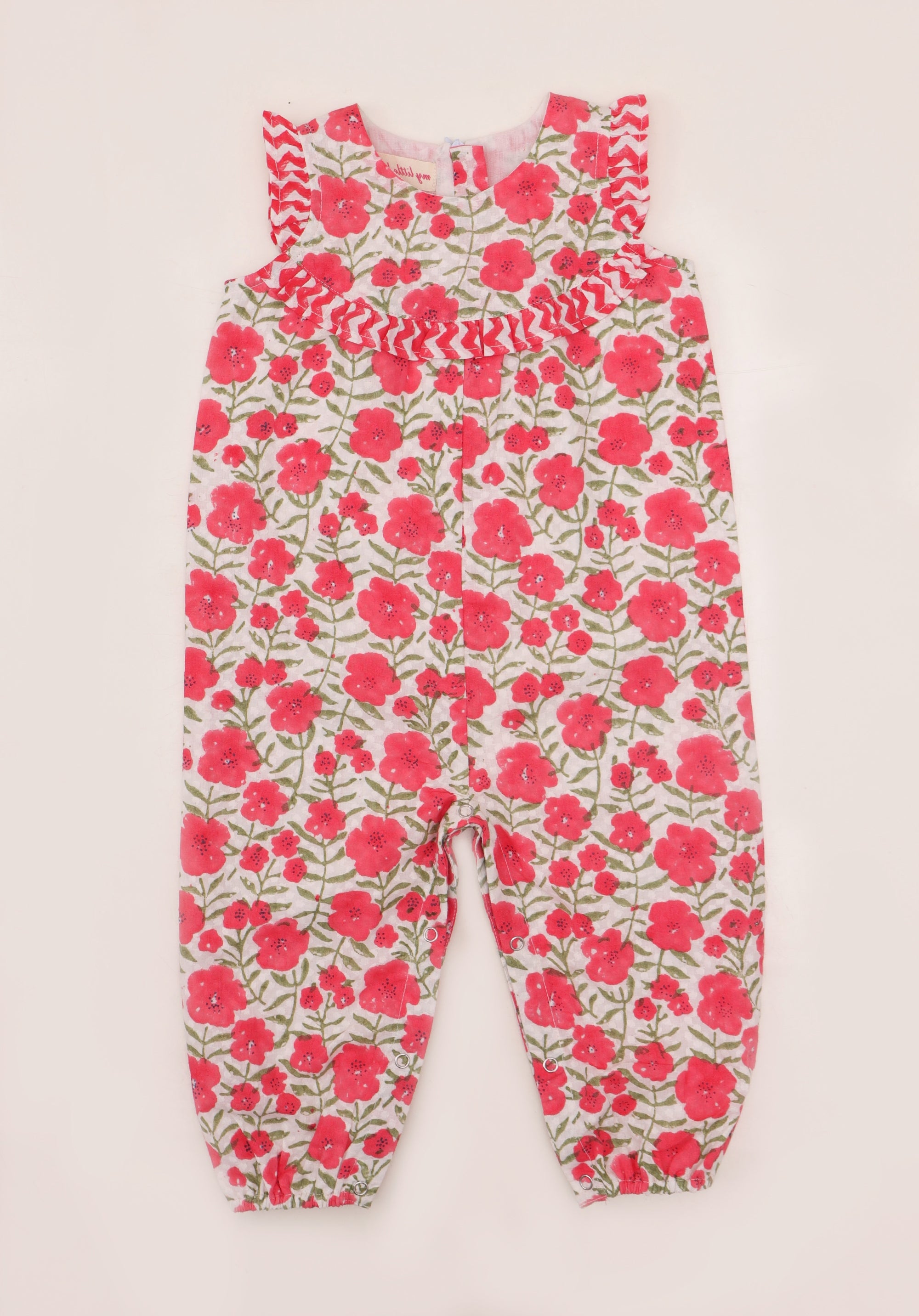 Baby Romper Molly Floral Red