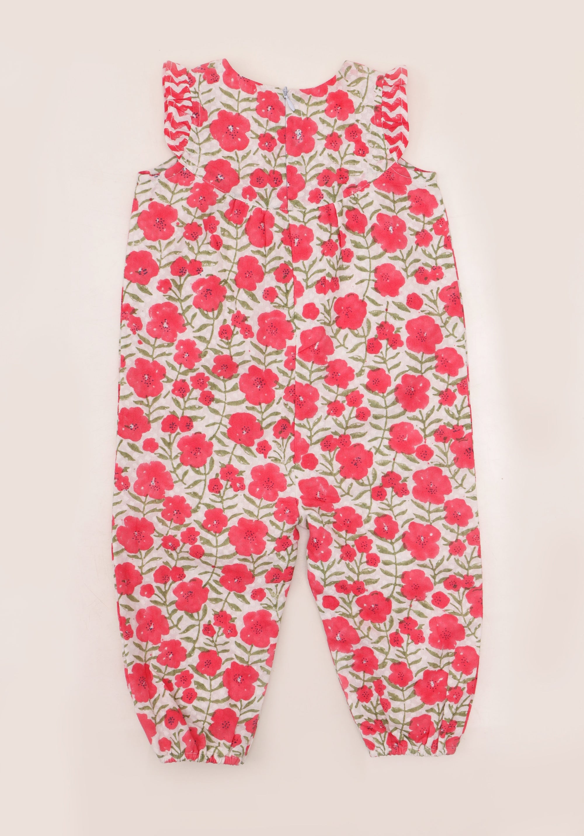 Baby Romper Molly Floral Red