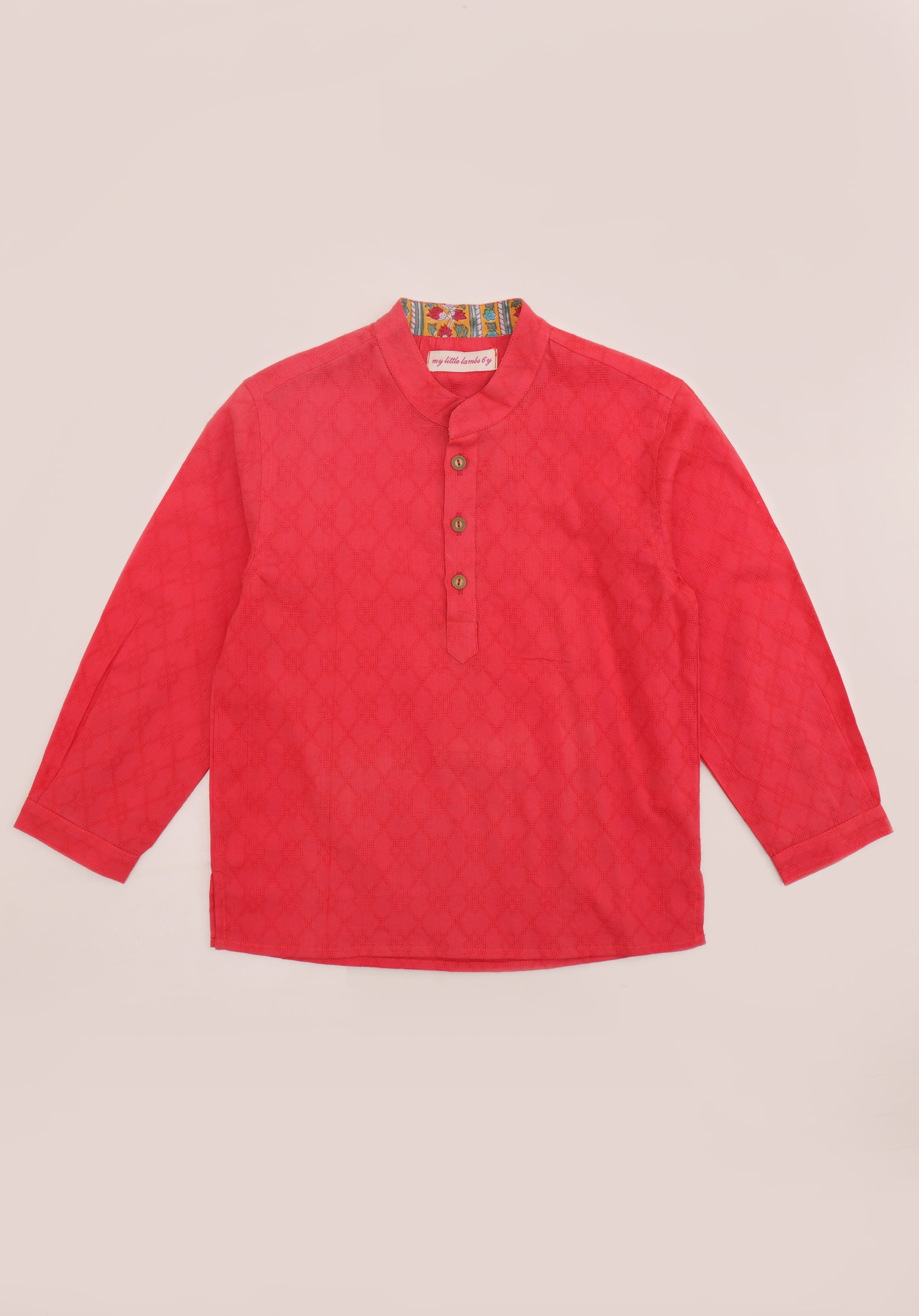 Boy's Kurta Shirt Red