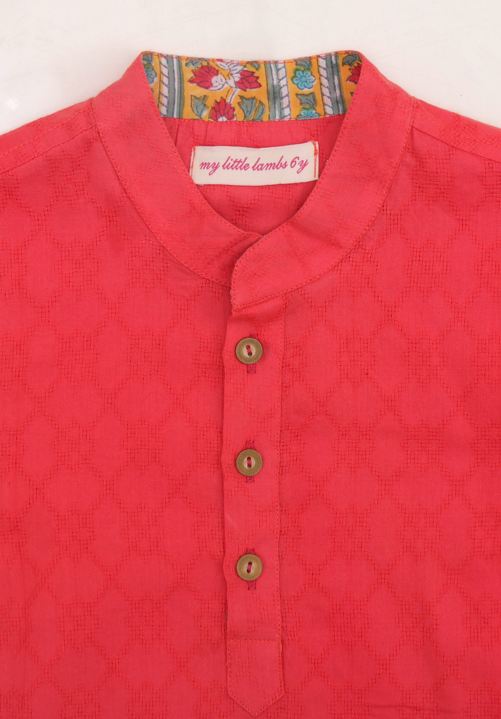 Boy's Kurta Shirt Red