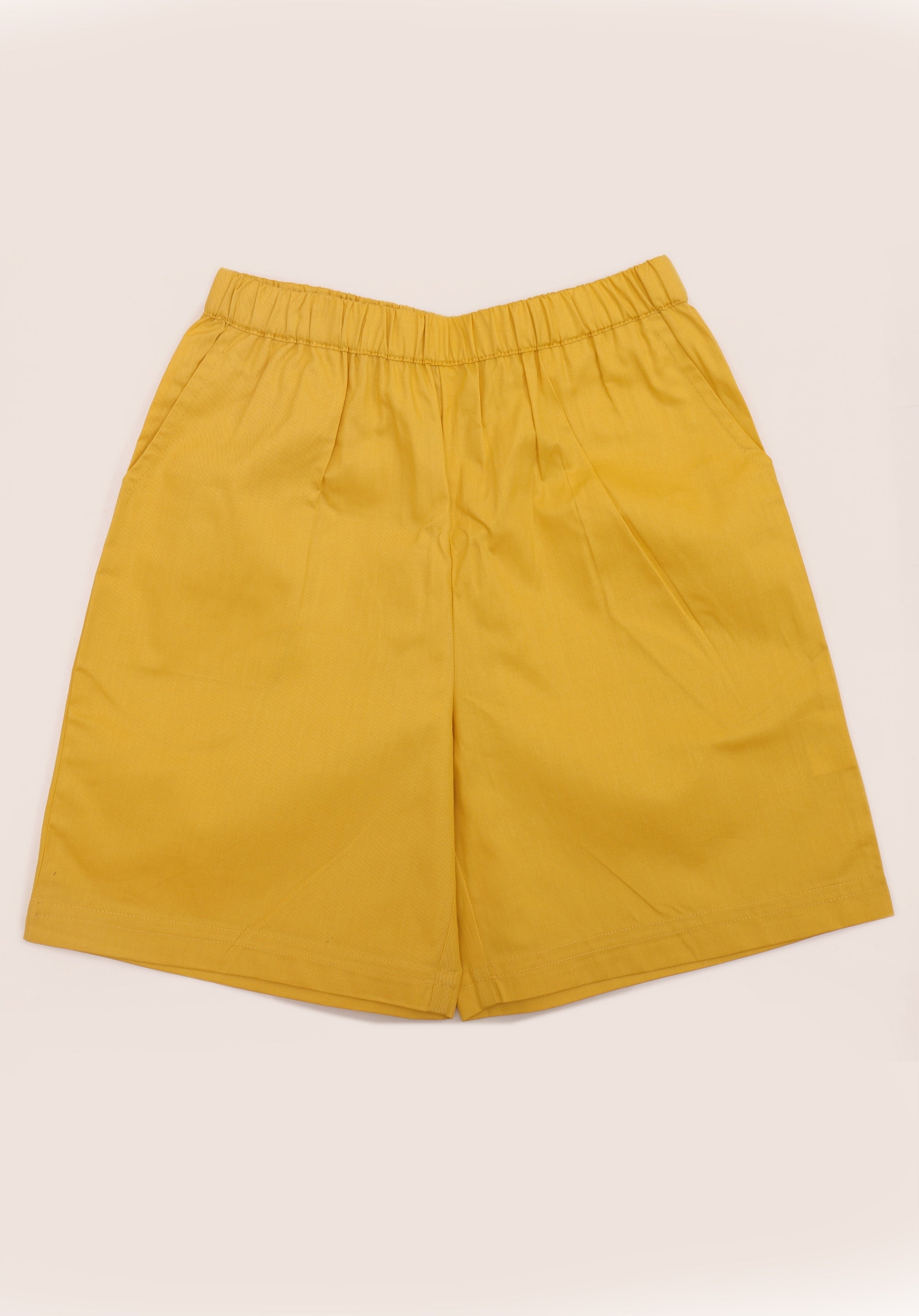 Boy's Cotton Twill shorts Yellow