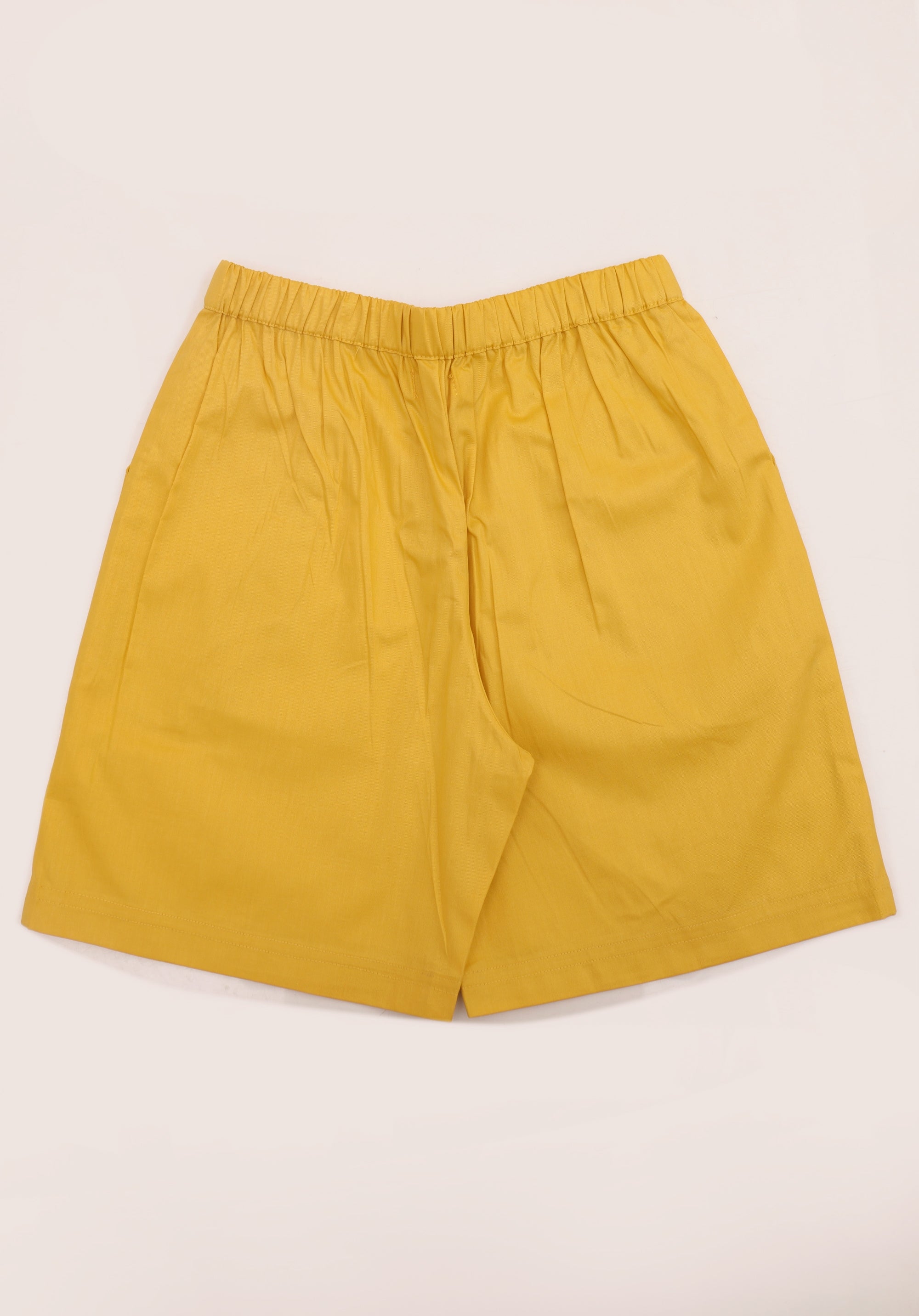 Boy's Cotton Twill shorts Yellow