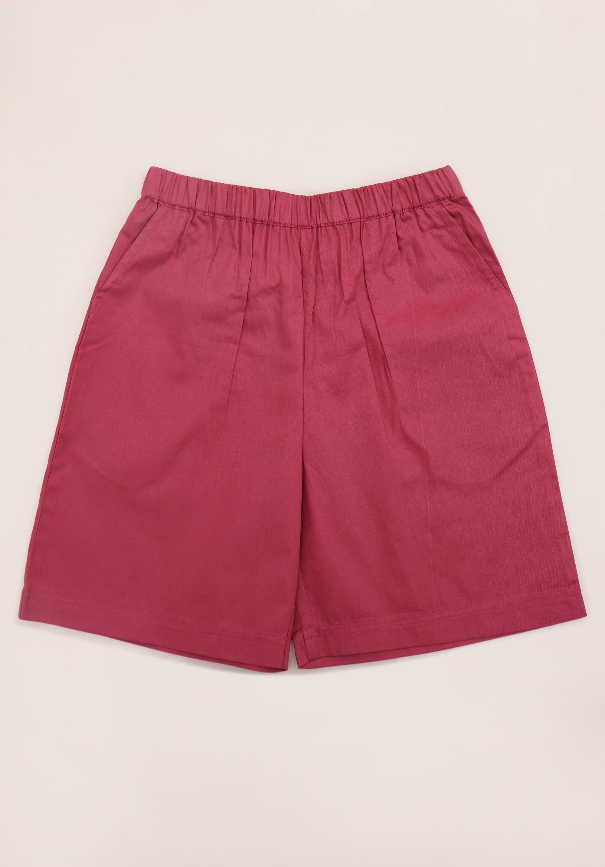 Boy's Cotton Twill shorts Raspberry