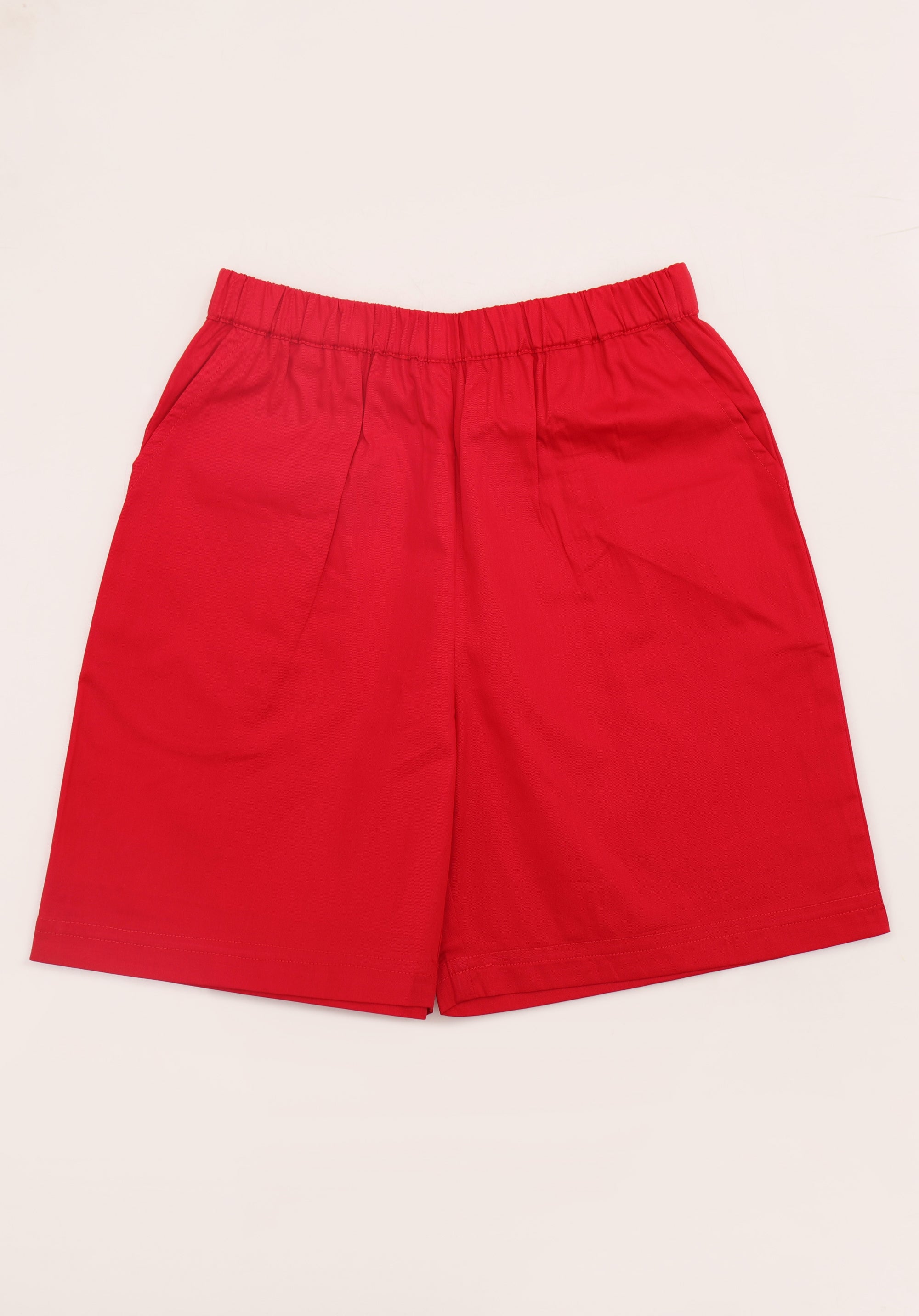 Boy's Cotton Twill shorts Red