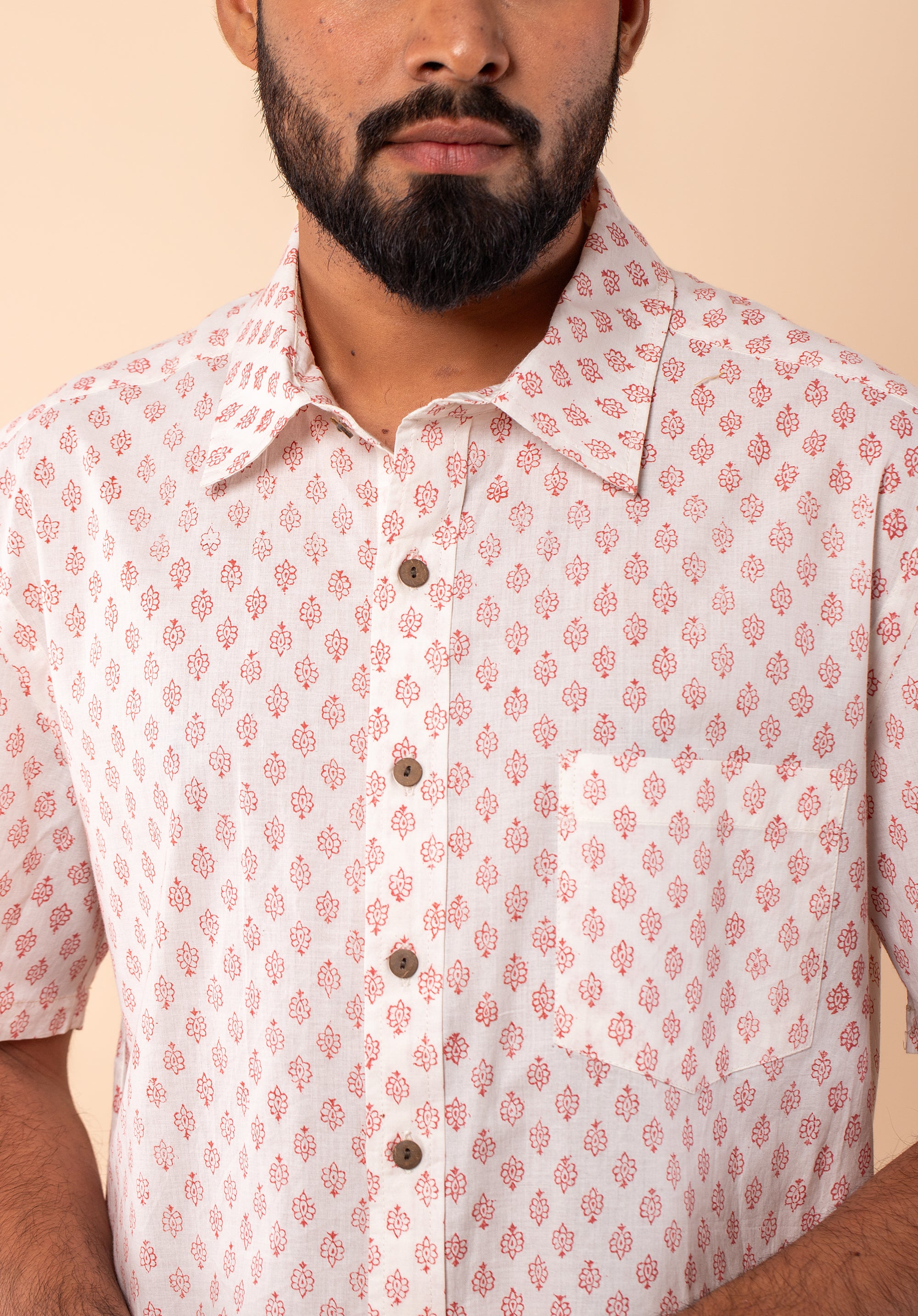 Block Printed Men's Shirt