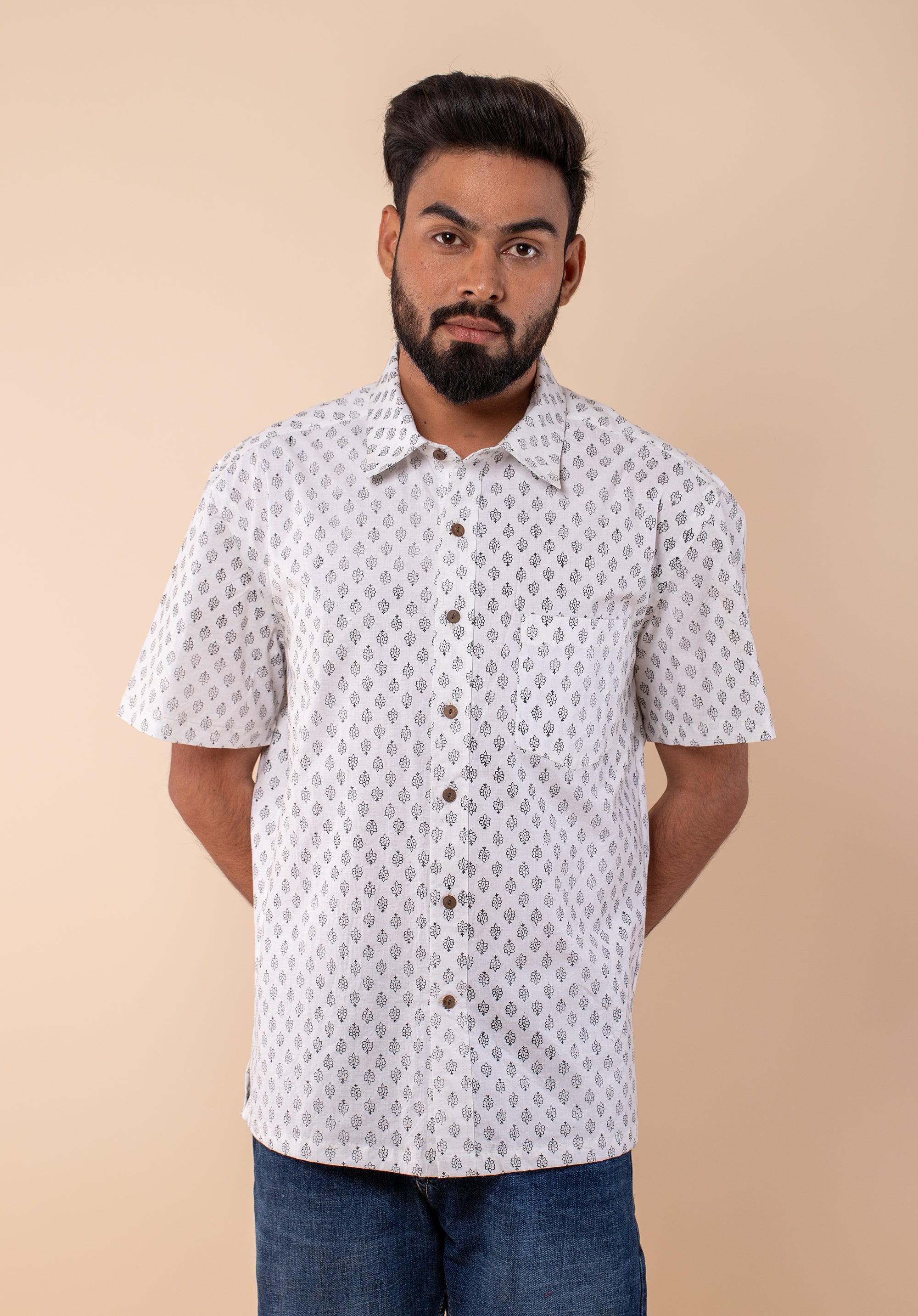 Block Printed Men's Shirt