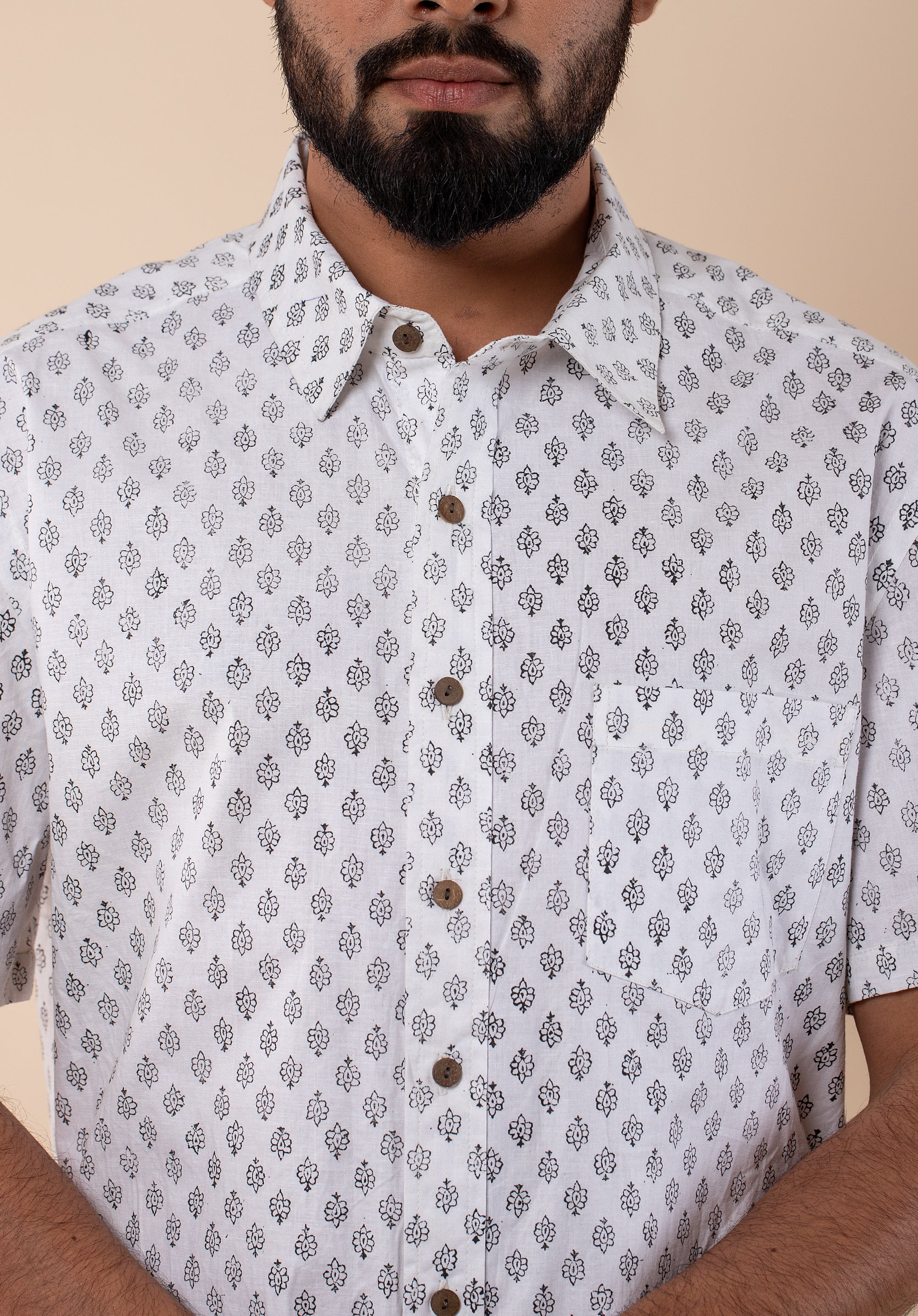 Block Printed Men's Shirt