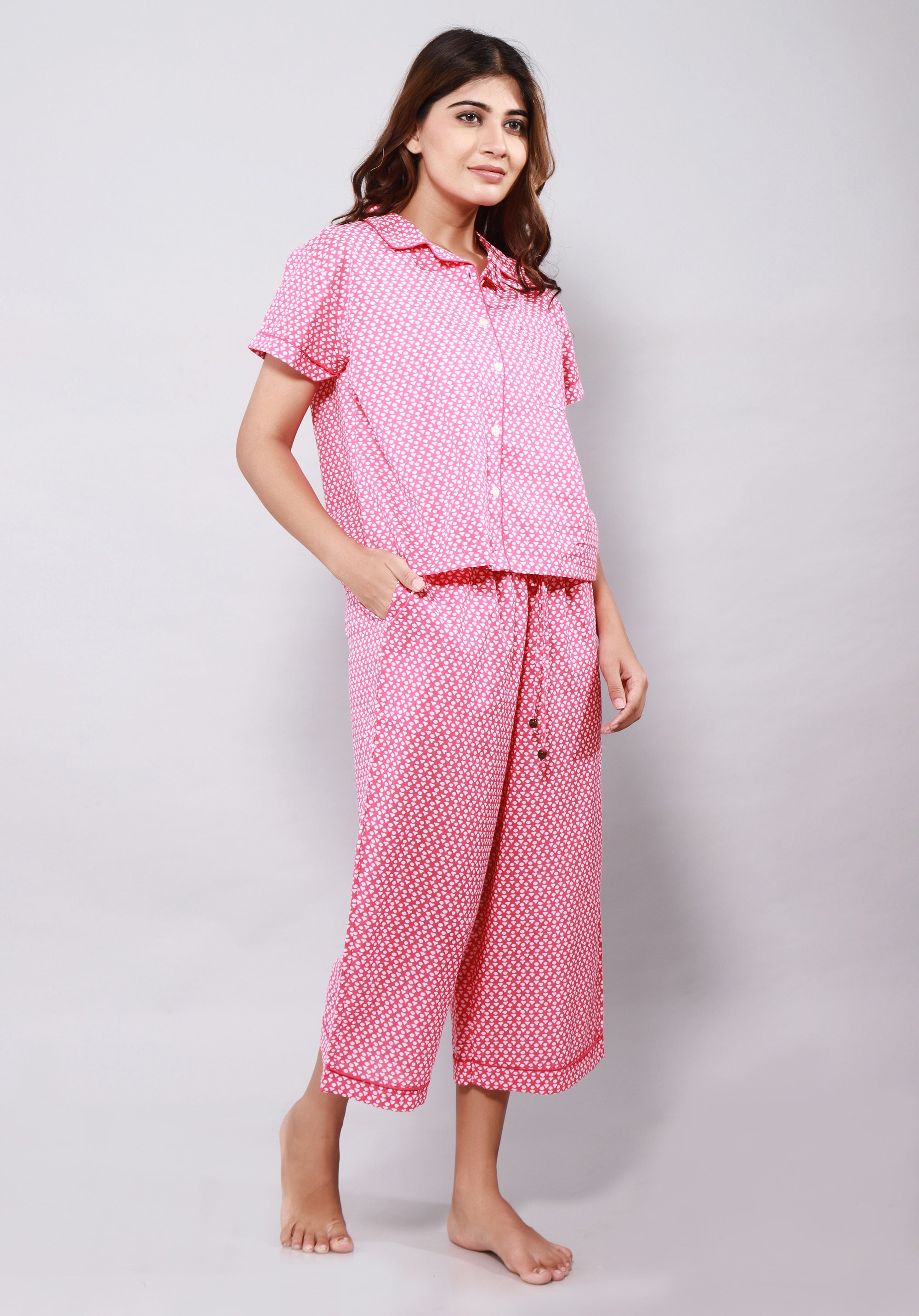 Women printed nightsuit