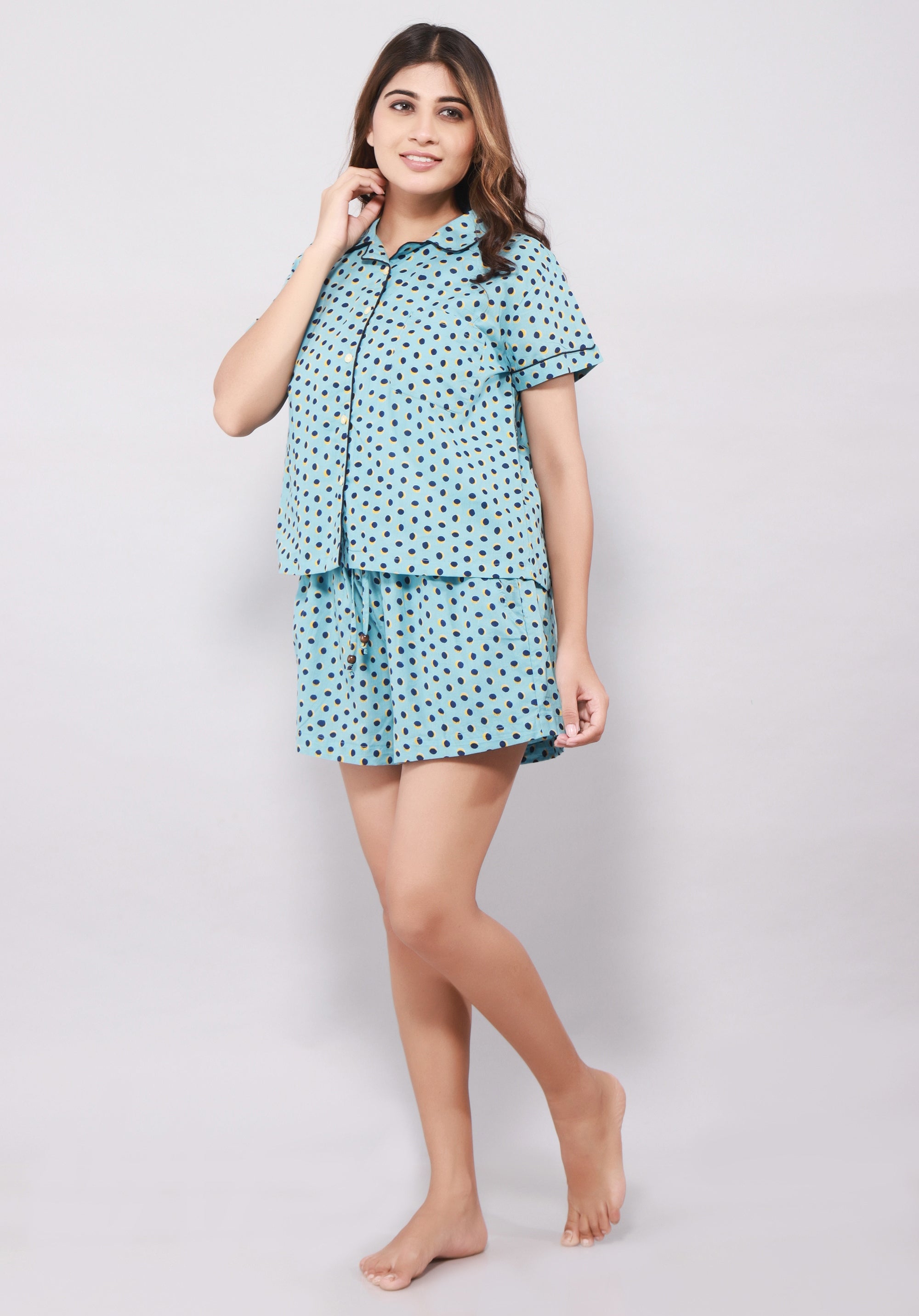 Women Printed Cotton Nightsuit