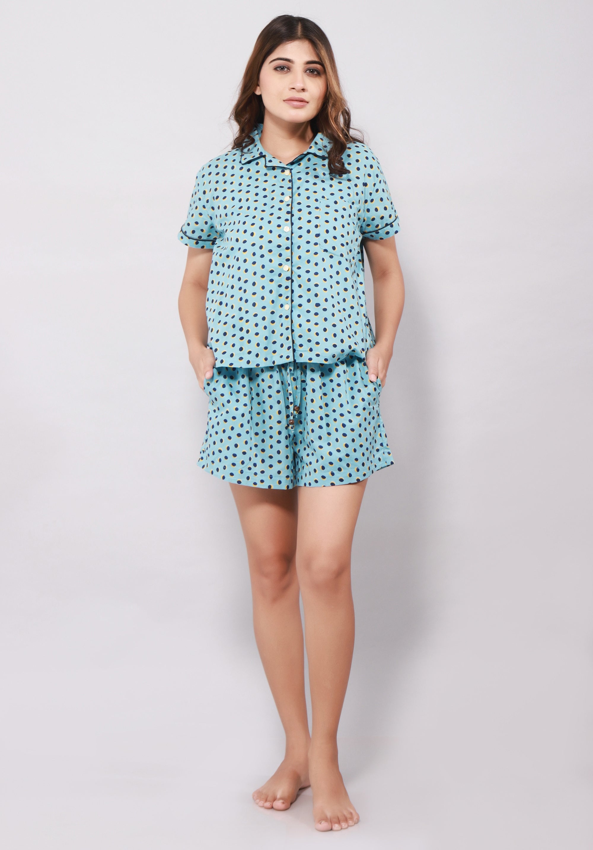 Women Printed Cotton Nightsuit