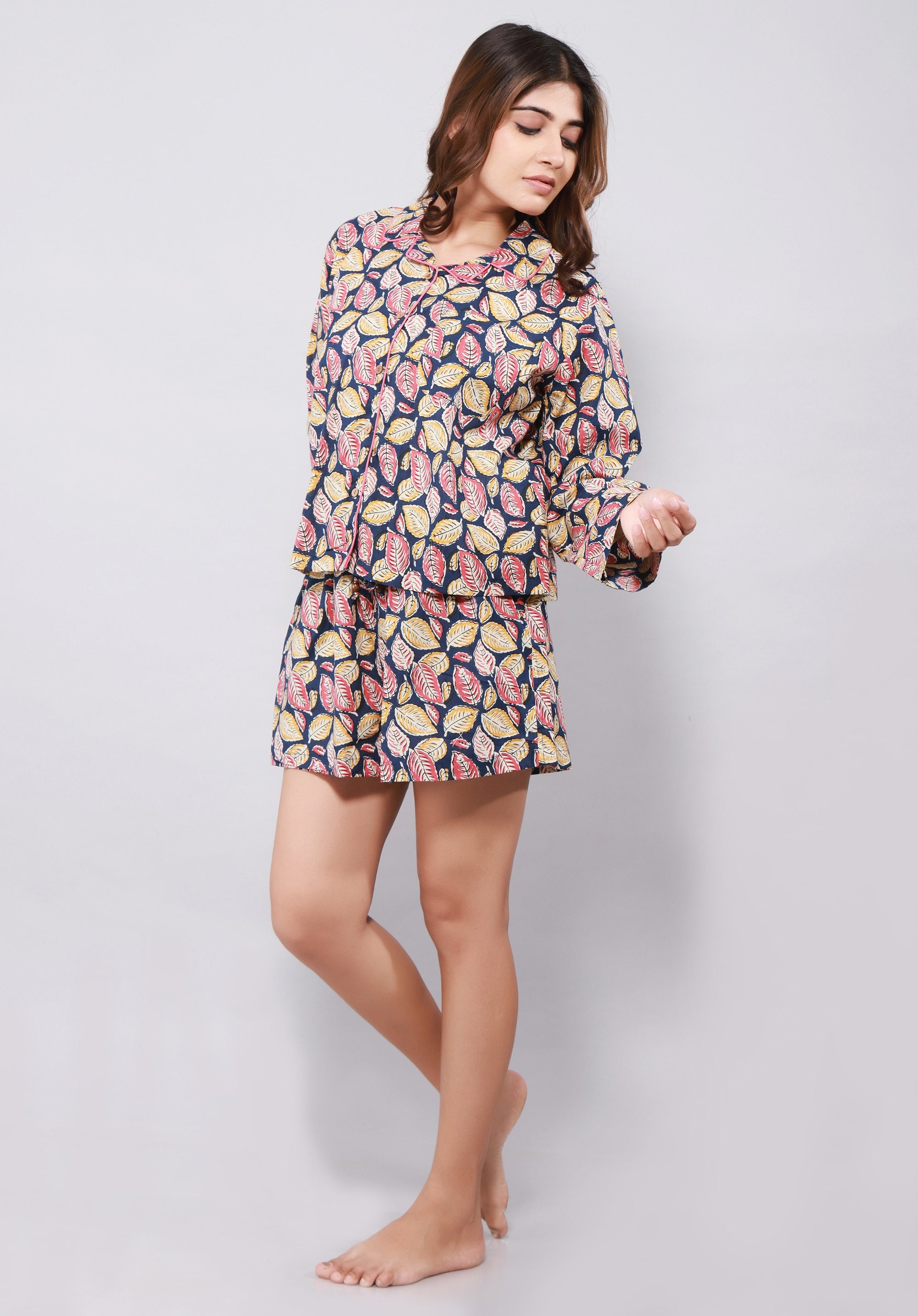 Women Printed Cotton Nightsuit