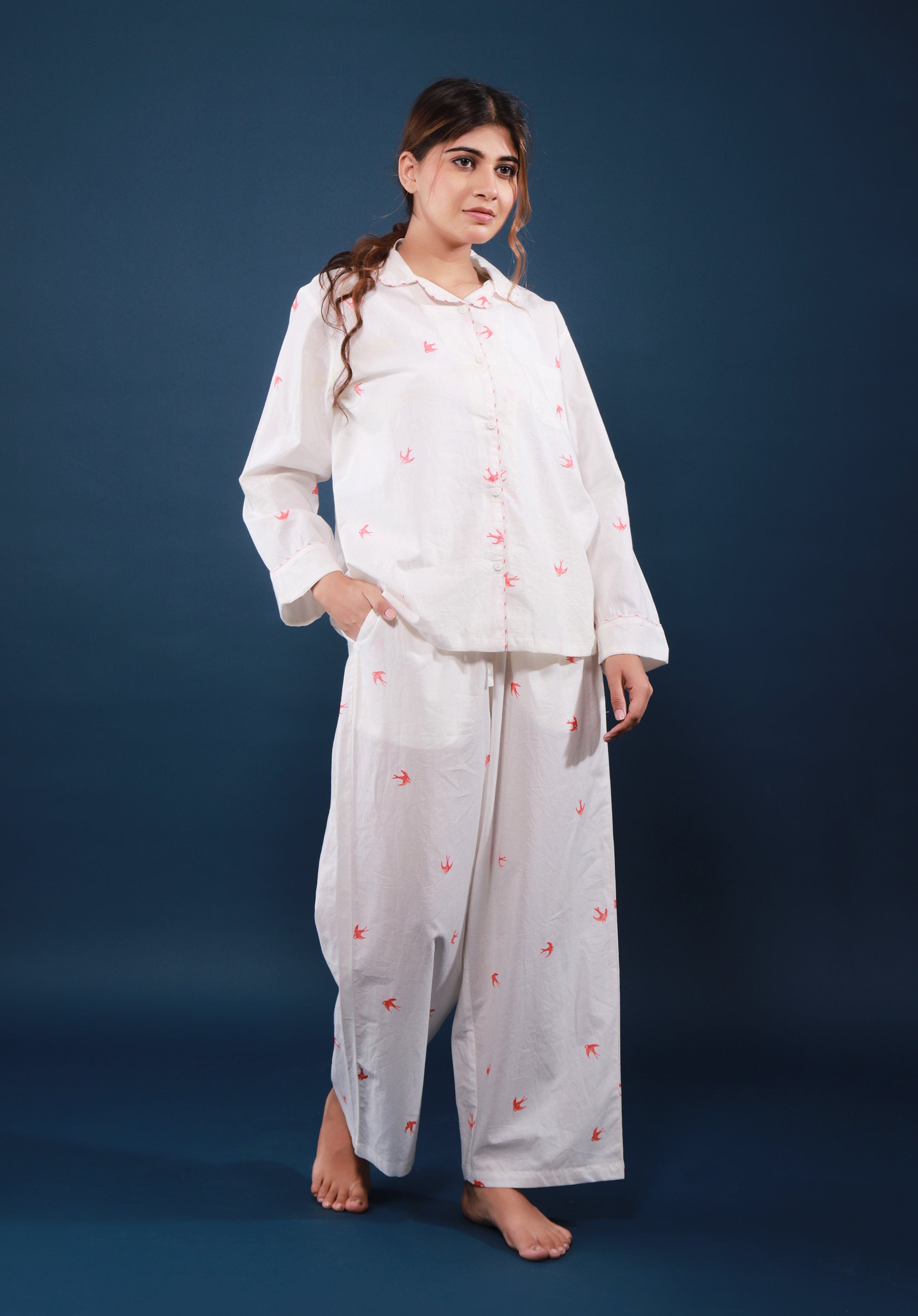 Women nightsuit Bird Print