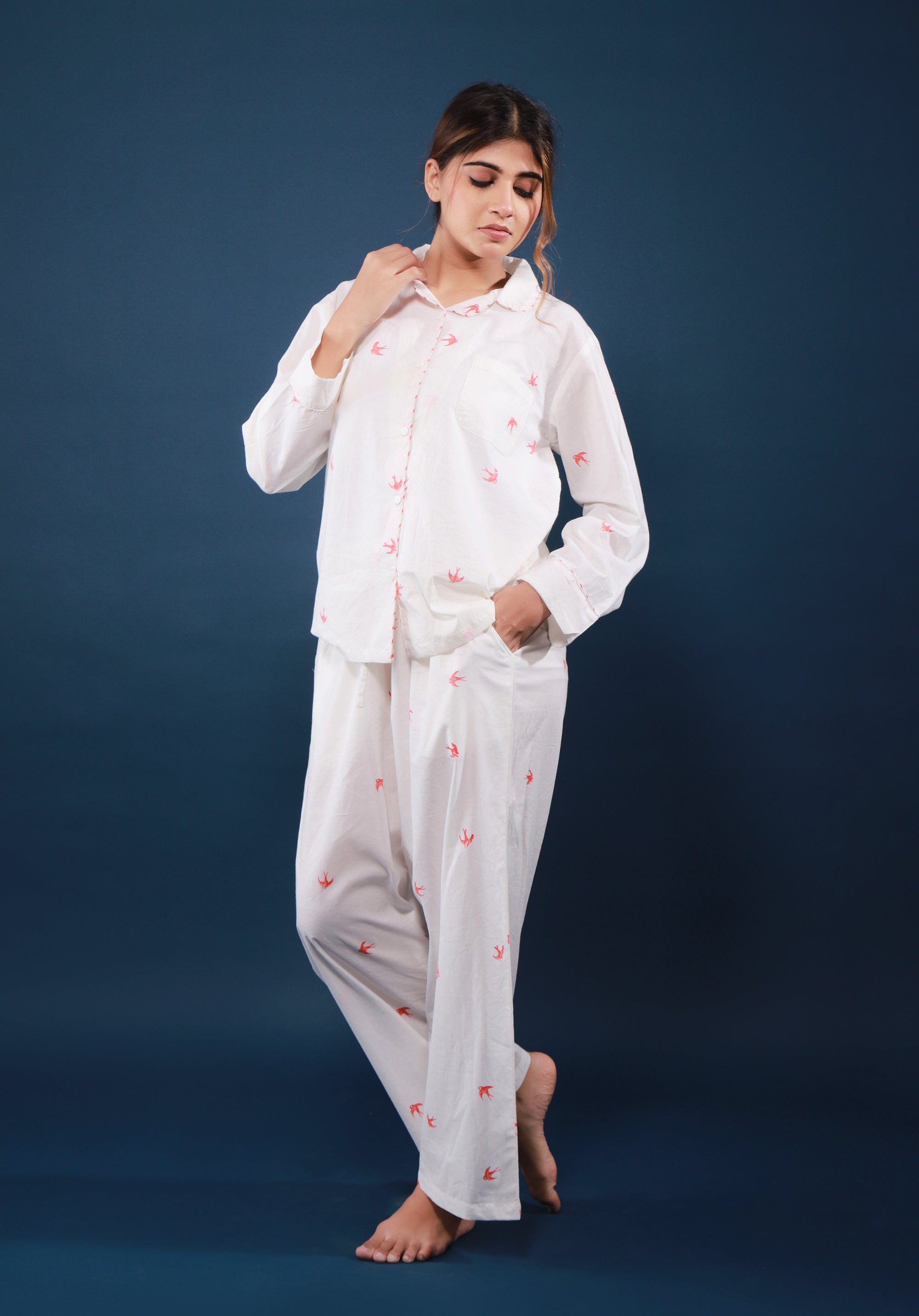 Women nightsuit Bird Print