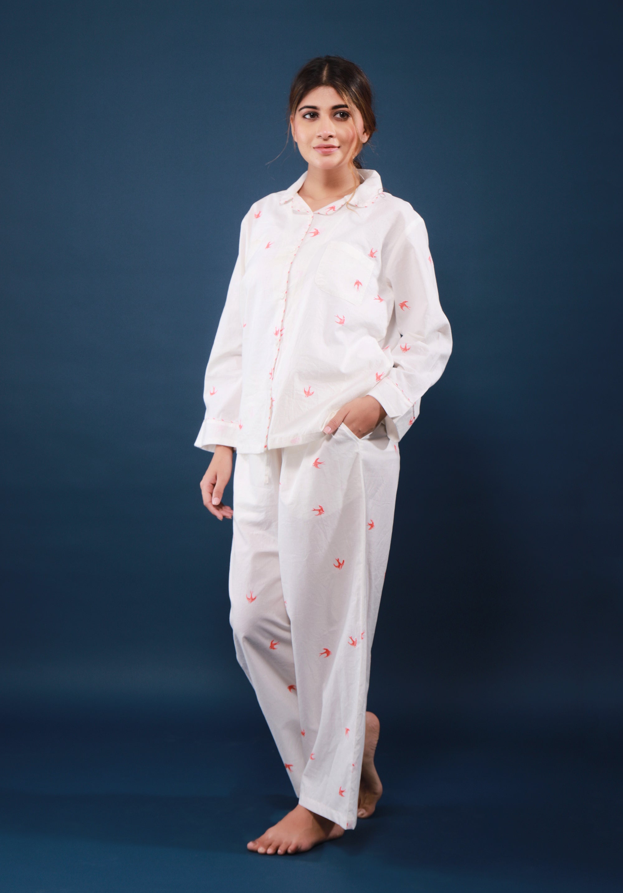 Women nightsuit Bird Print