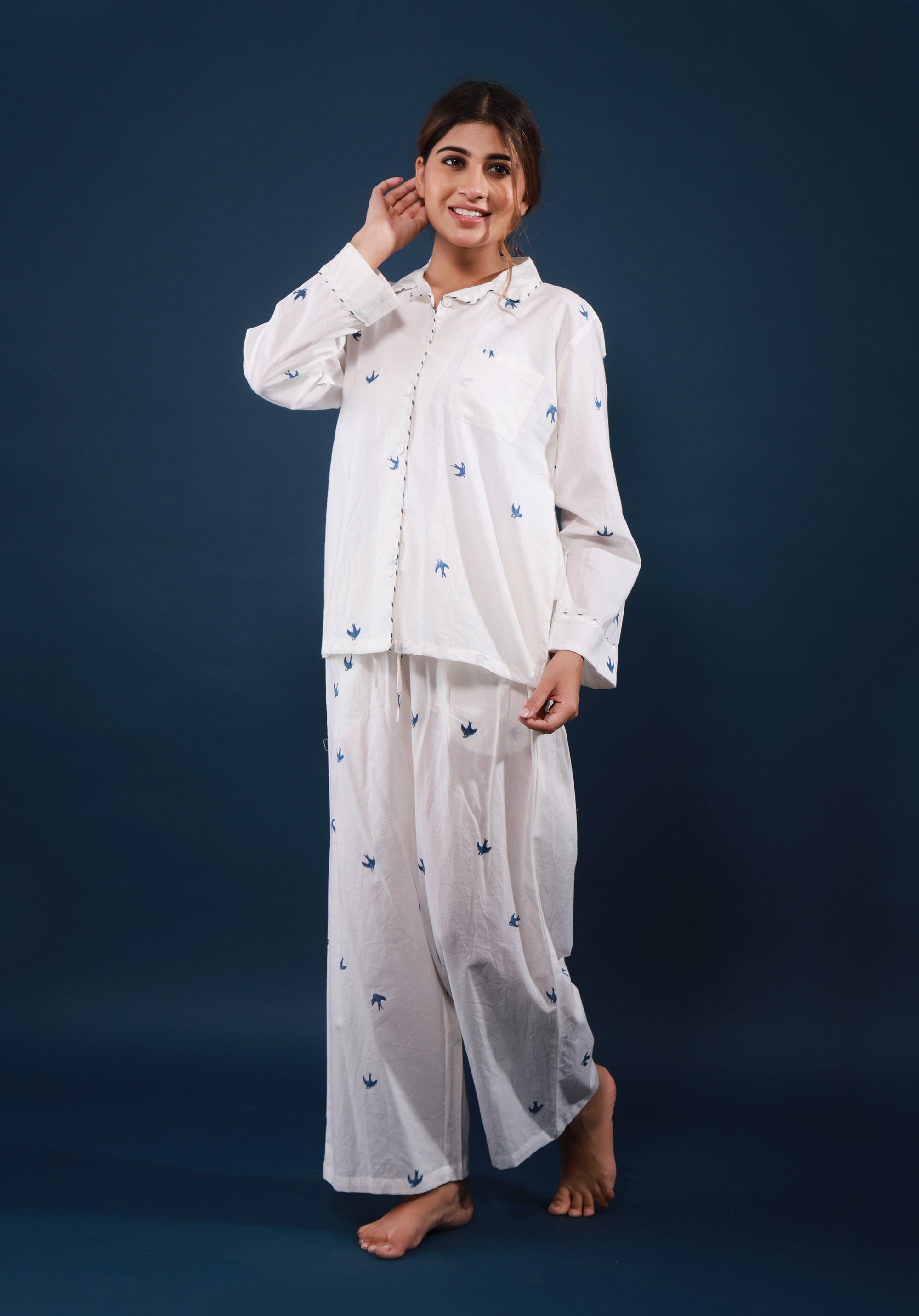 Women nightsuit Bird Print