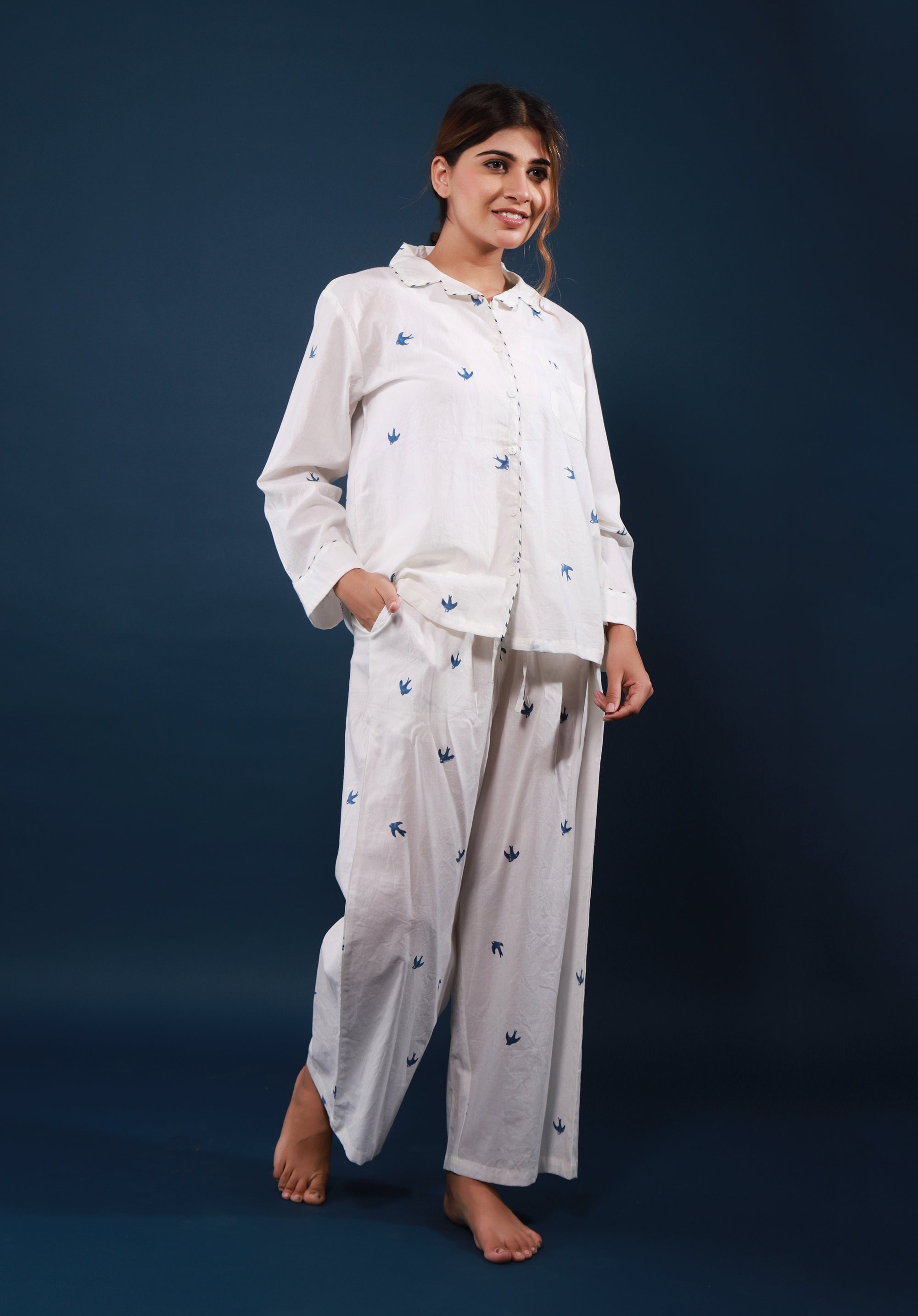 Women nightsuit Bird Print