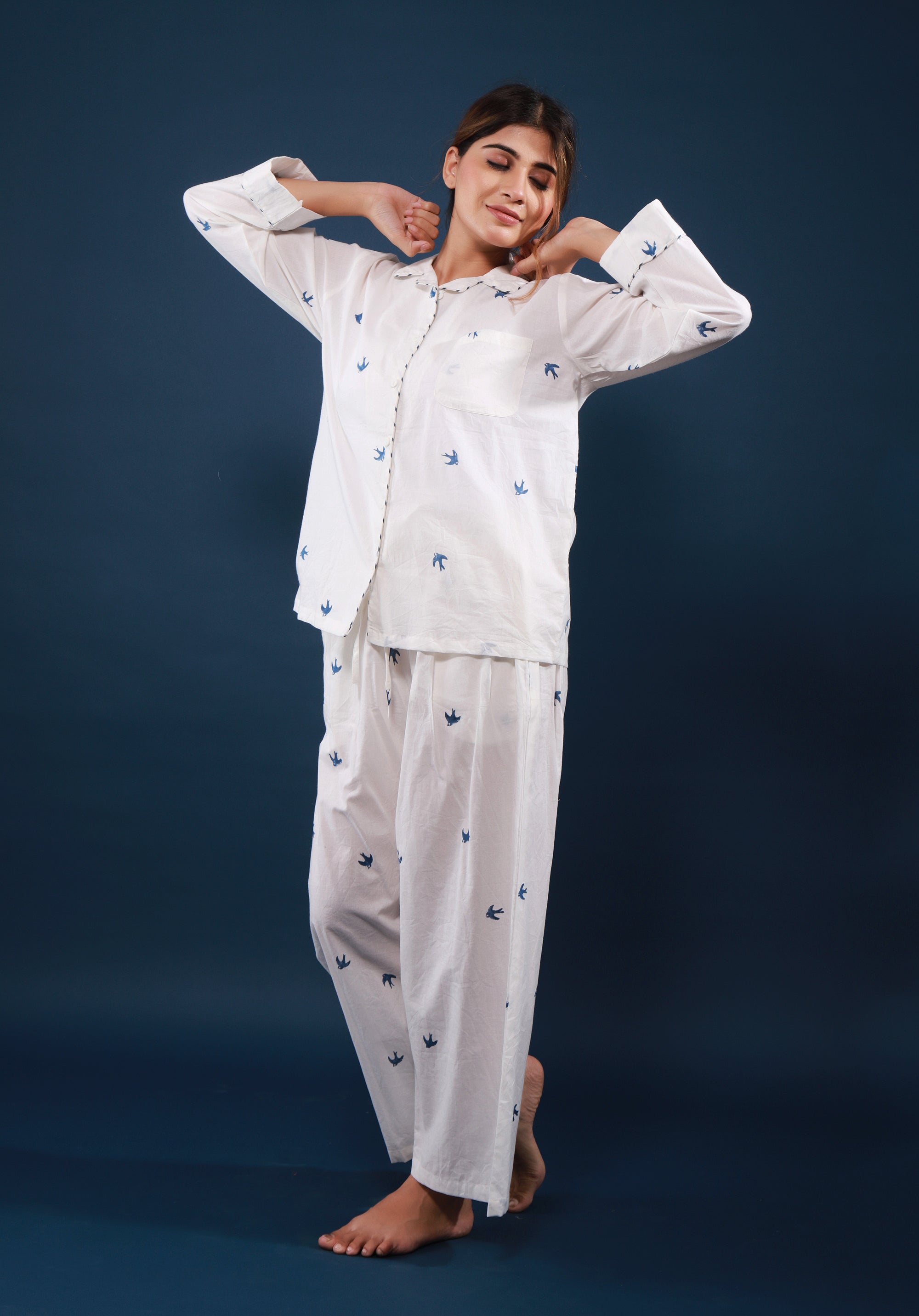 Women nightsuit Bird Print