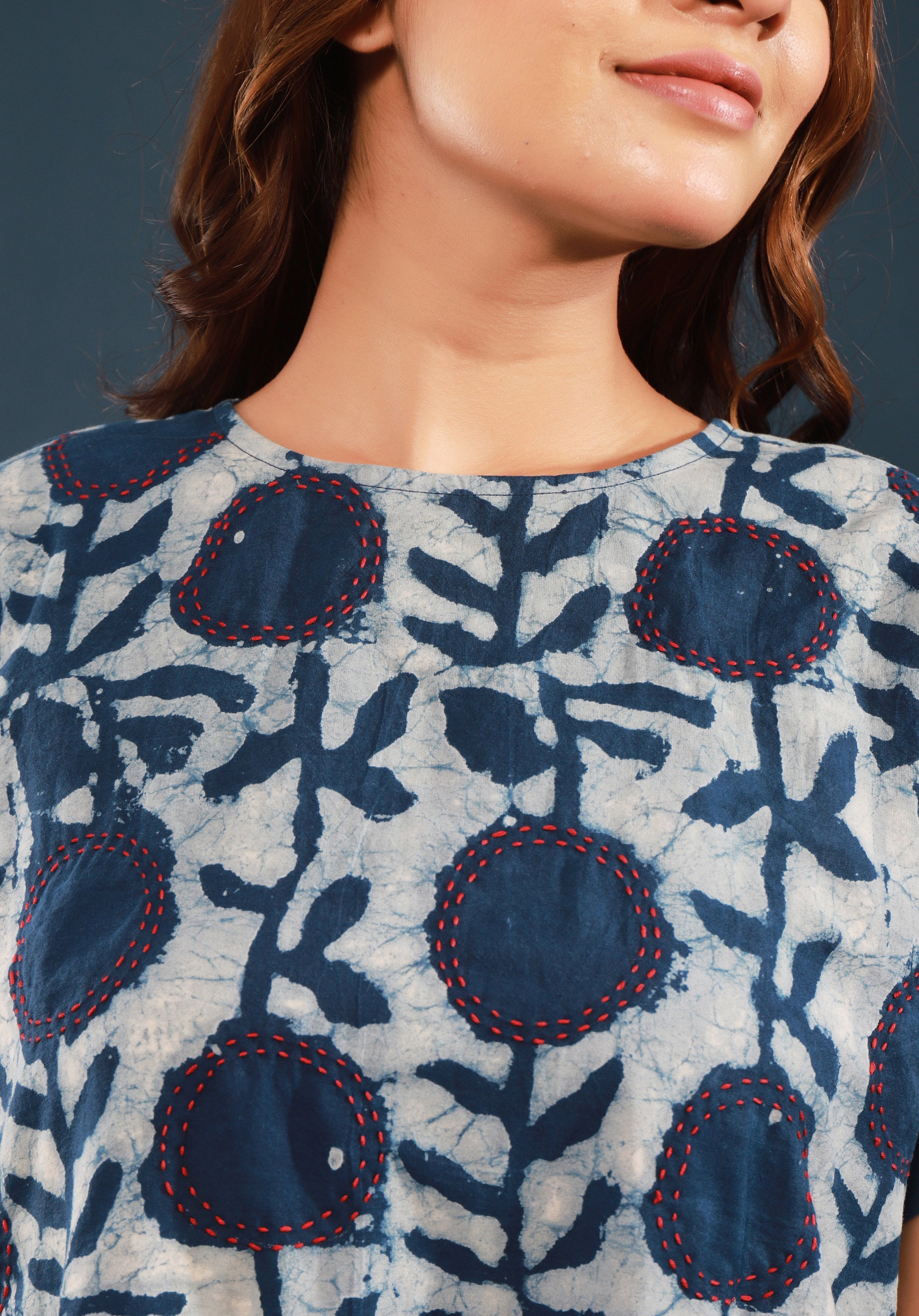 Women Block printed dress Sayani