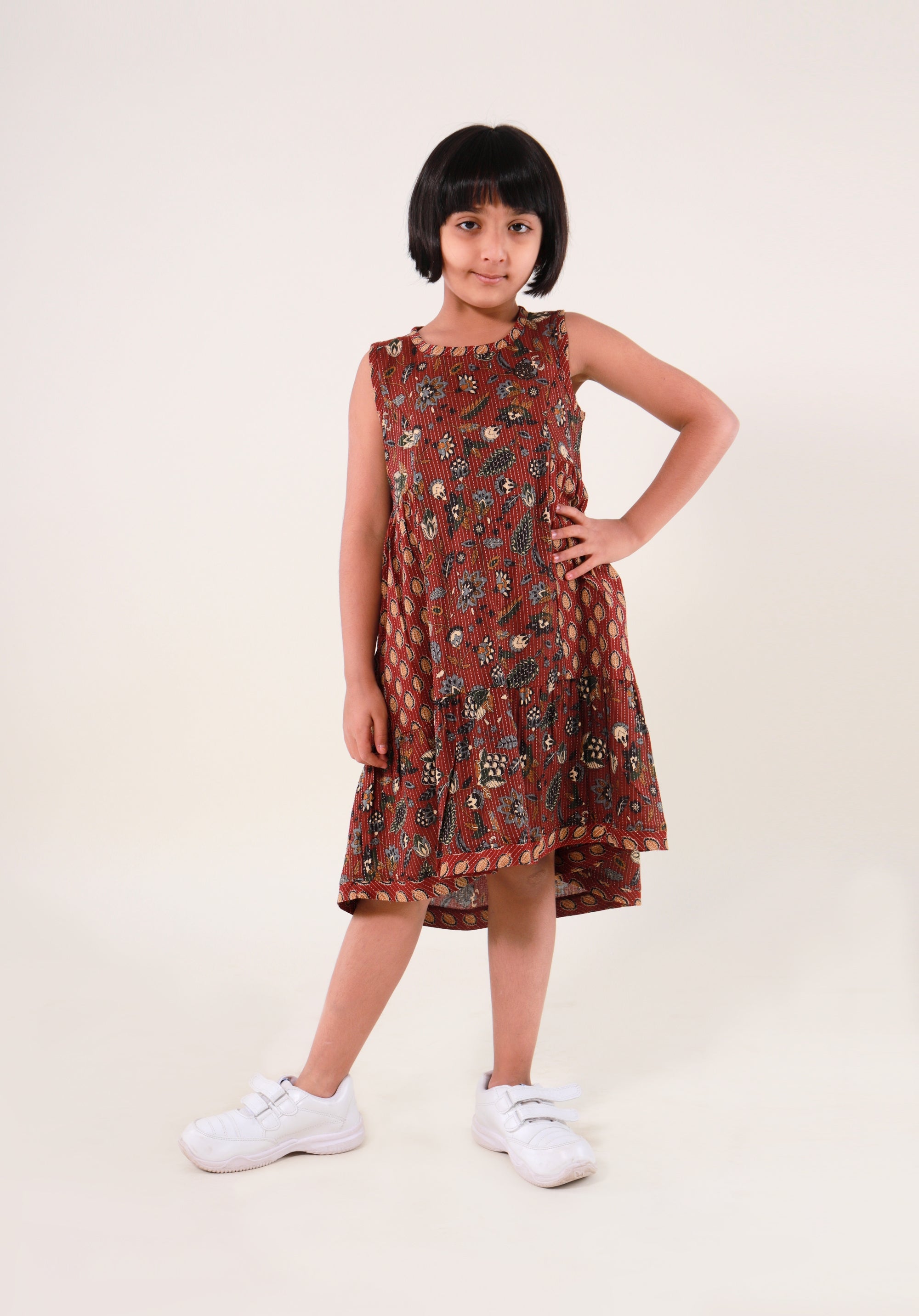 Girls Ethnic Printed Dress