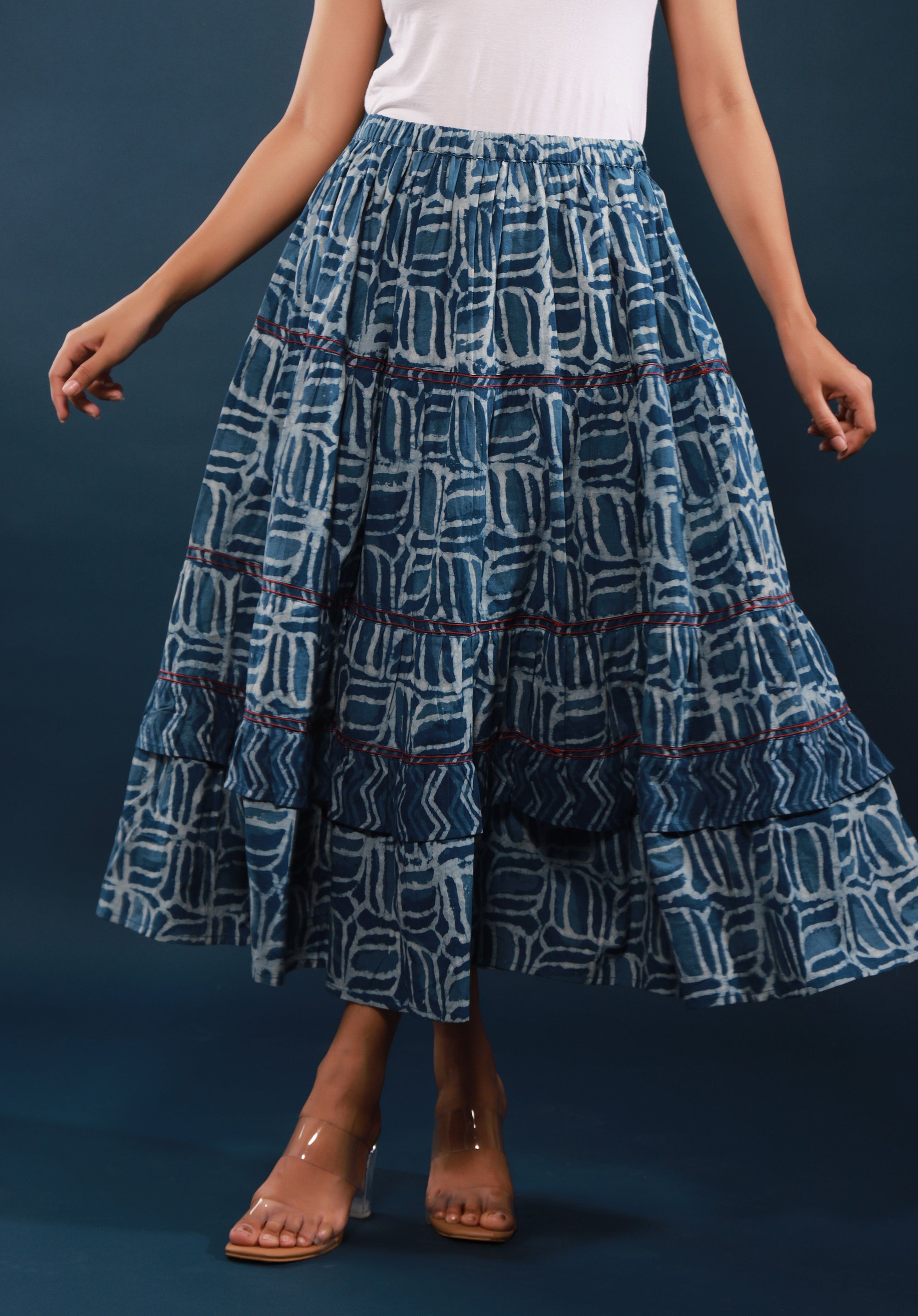 Women Indigo Skirt